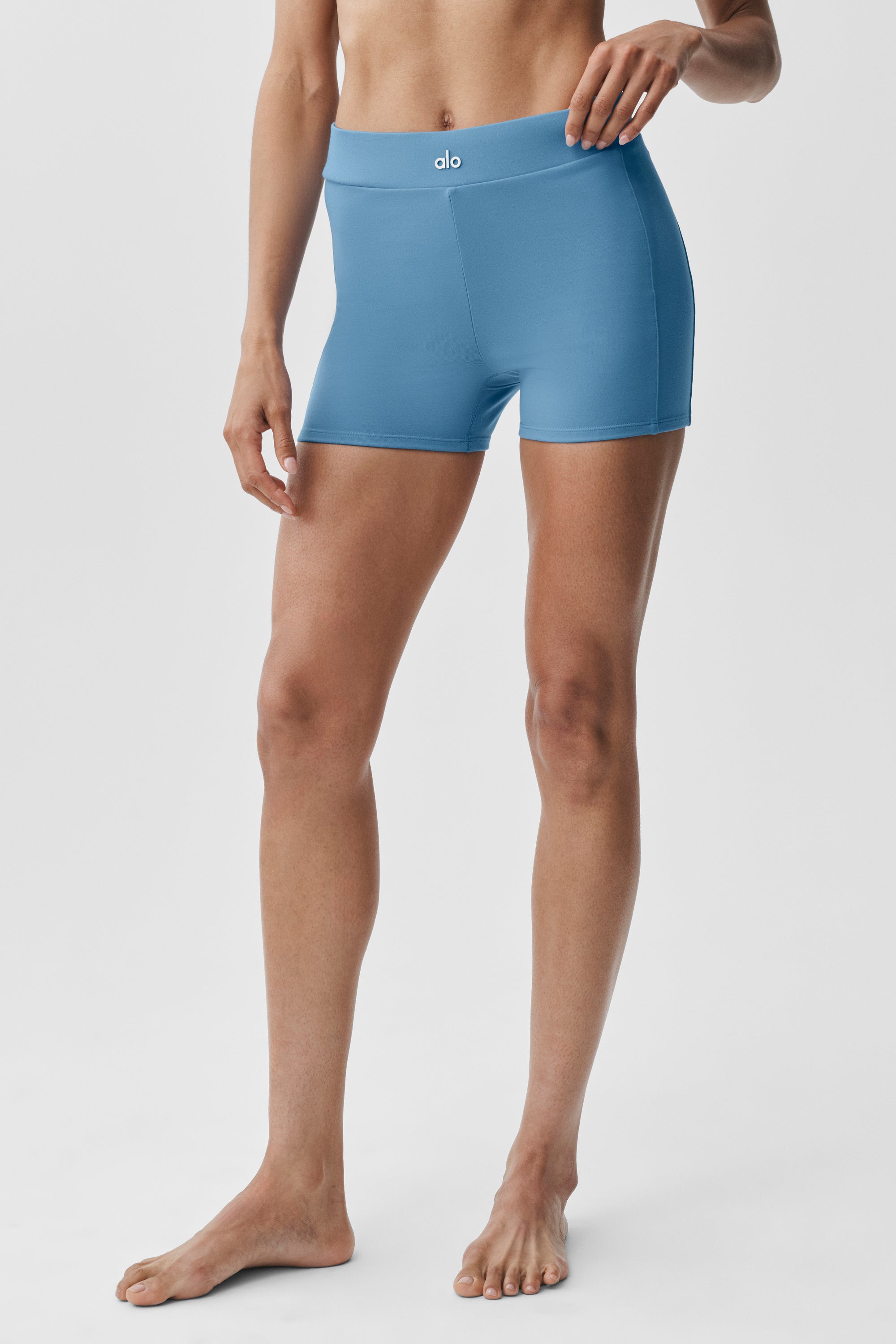 Alo Yoga 3" Airbrush High-Waist Aura Short - California Blue