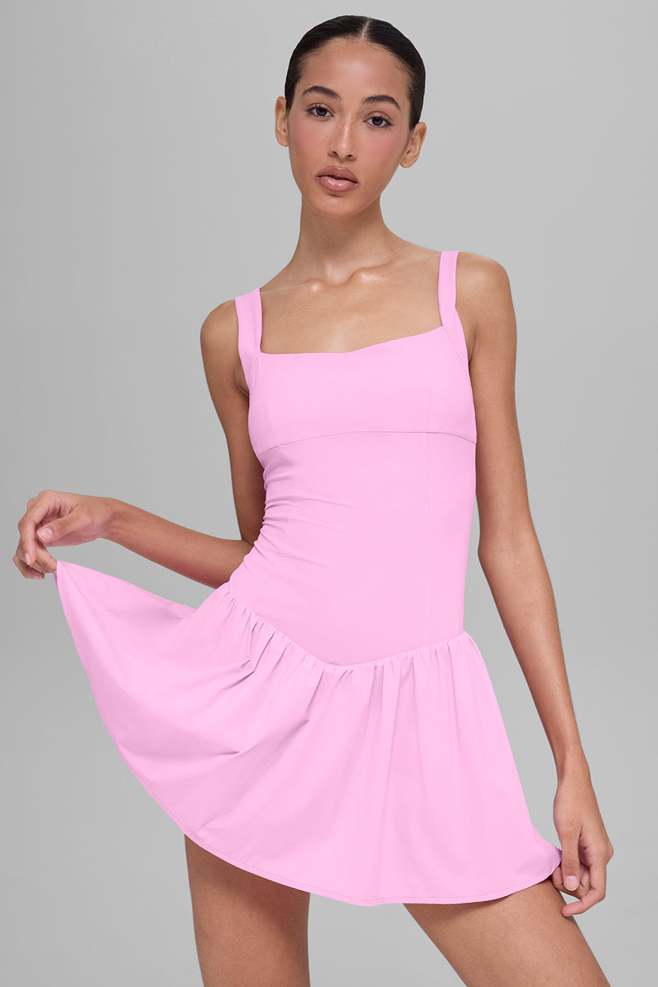Alo Yoga Alosoft Break Point Tennis Dress - Candy Heart Pink