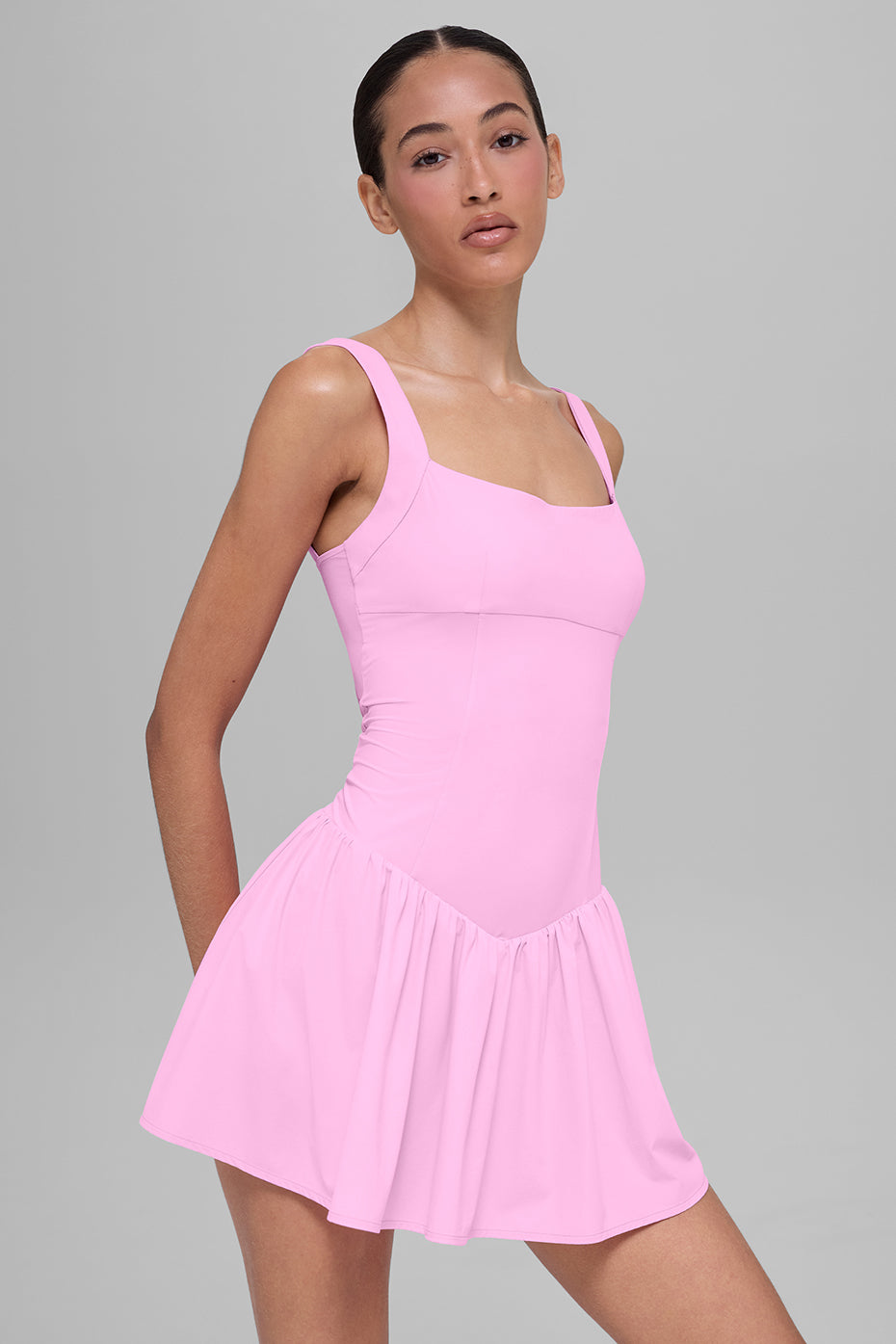 Alo Yoga Alosoft Break Point Tennis Dress - Candy Heart Pink