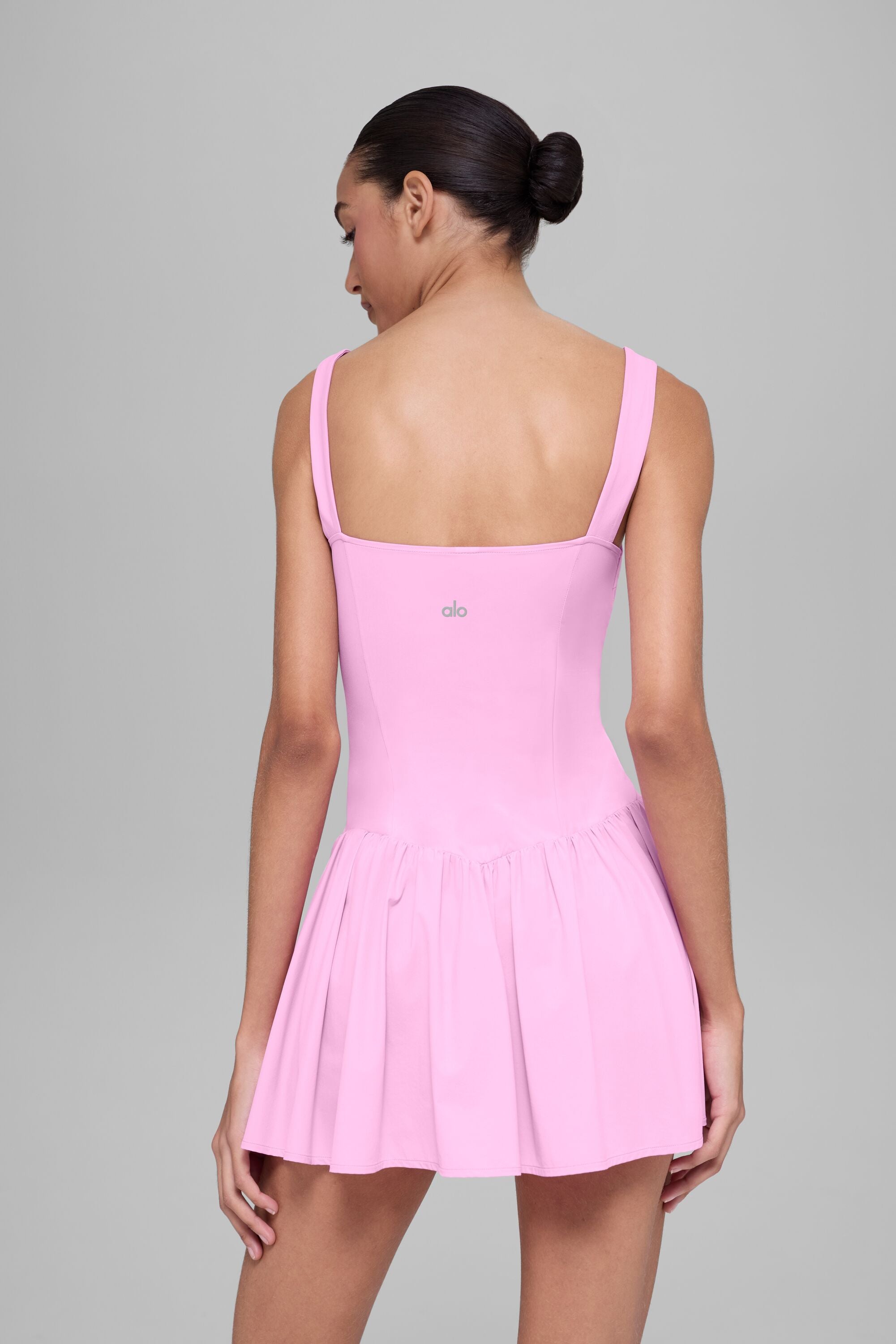 Alo Yoga Alosoft Break Point Tennis Dress - Candy Heart Pink