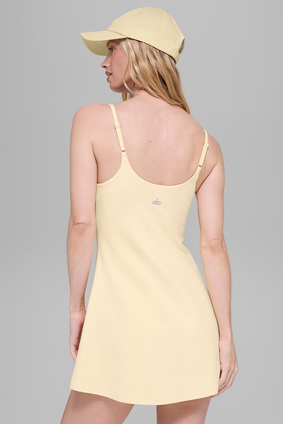 Alo Yoga Alosoft Encore Tennis Dress - Candlelight Yellow