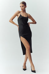 Alo Yoga Silk Luminous Slip Dress - Black