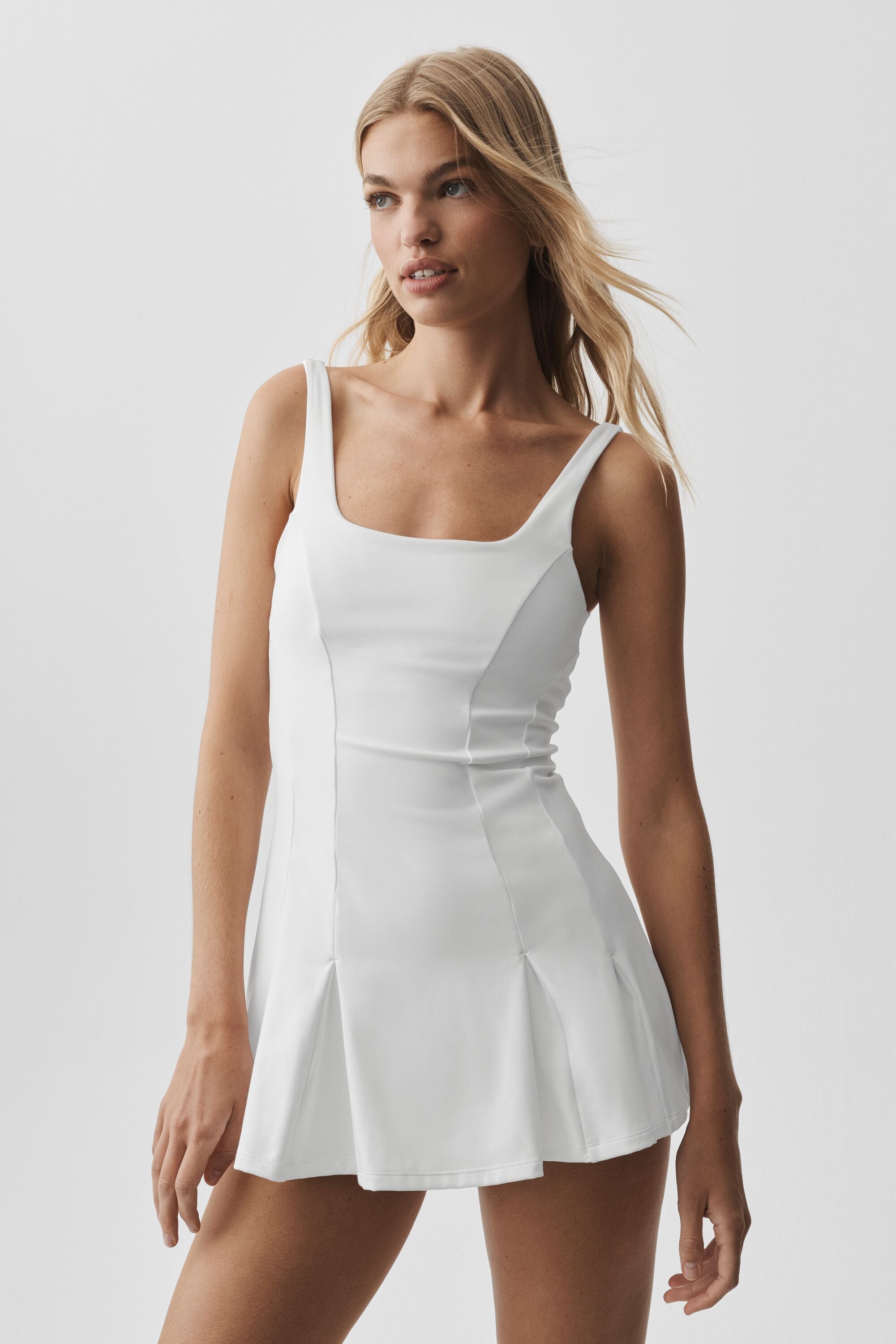 Alo Yoga ALO Softsculpt Topspin Tennis Dress - White