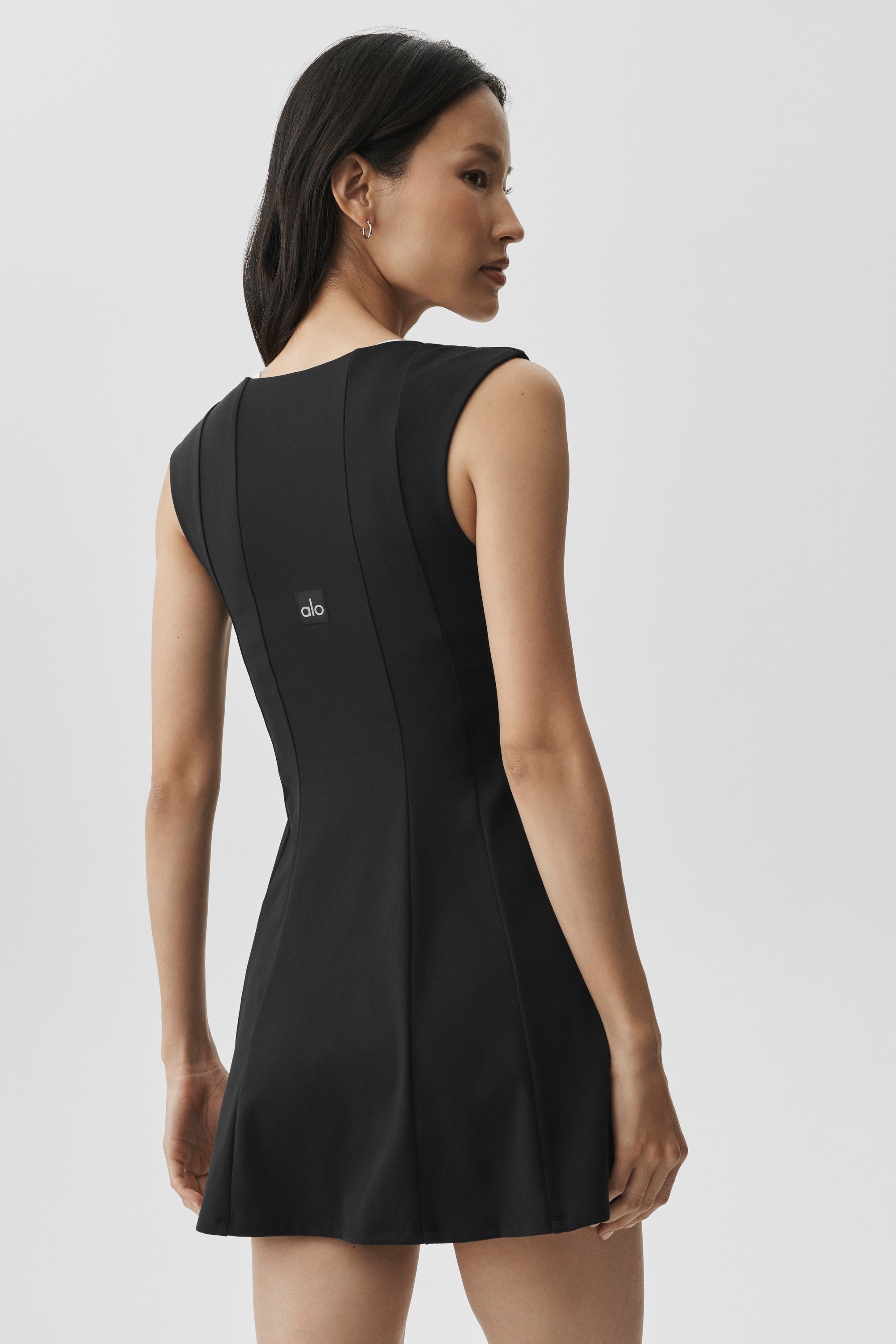 Alo Yoga ALO Softsculpt Desire Tennis Dress - Black
