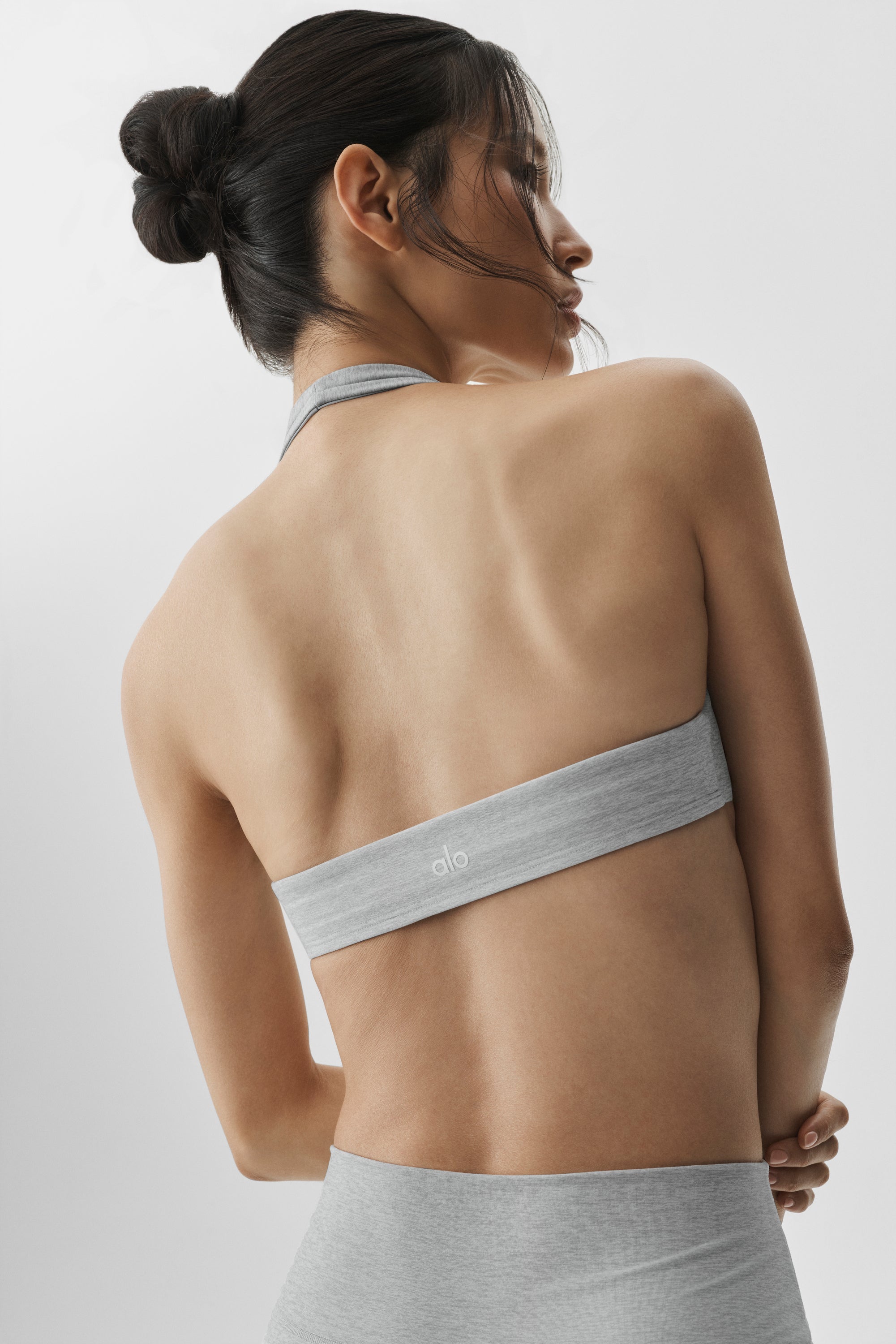 Alo Yoga Alosoft Intuition Bra - Vintage Athletic Heather
