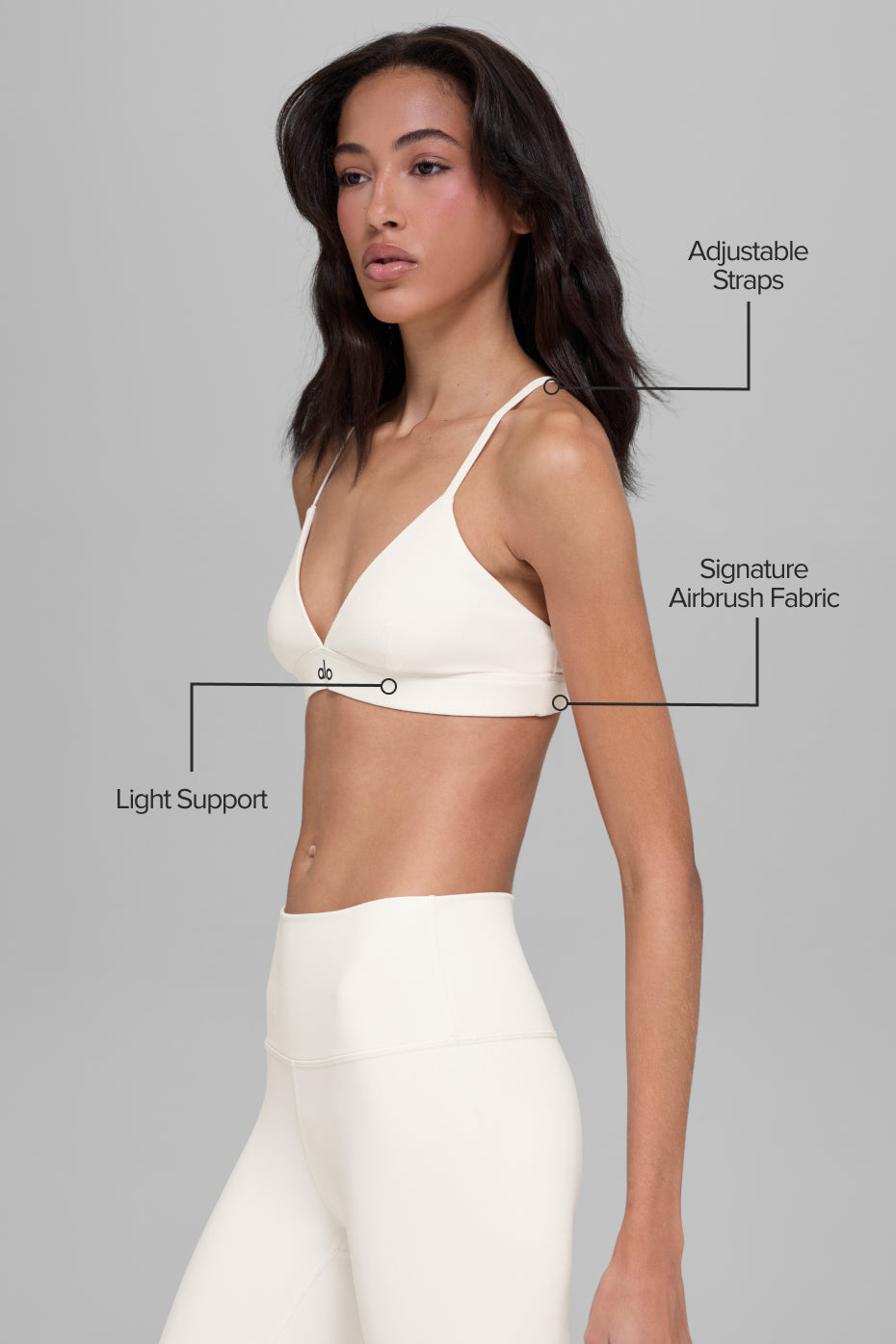 Alo Yoga Splendor Bra - Ivory/Black