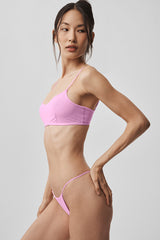 Alo Yoga Airmesh Venus Bralette - Candy Heart Pink