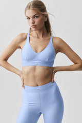 Alo Yoga Airlift Line Up Bra - Light Provence Blue