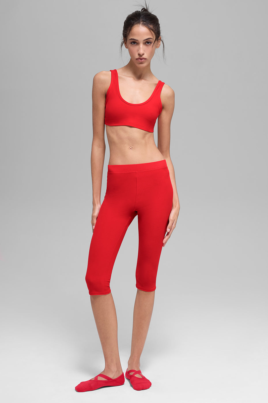 Alo Yoga Alosoft Center Stage Bra - Bright Red