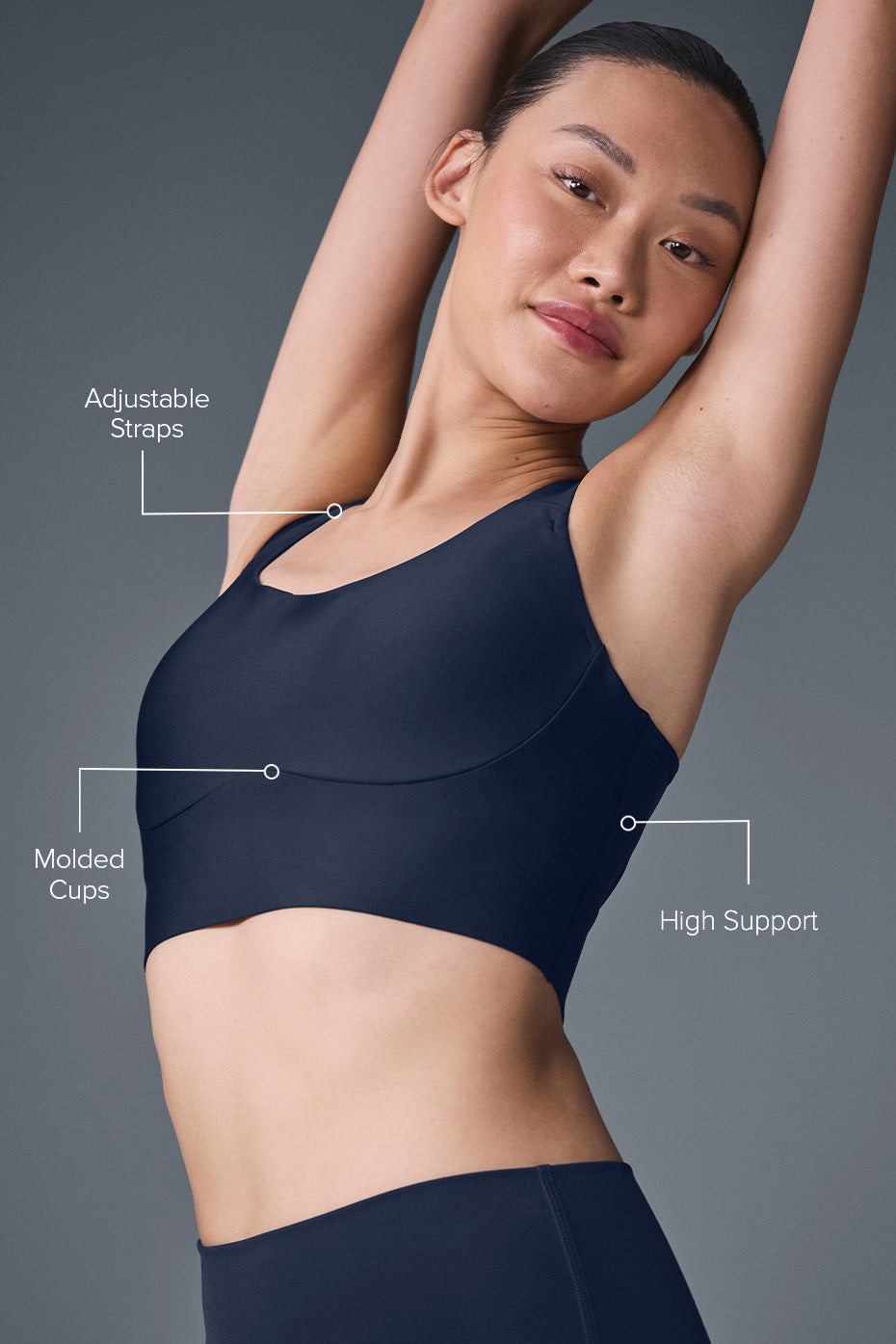 Alo Yoga Airlift Empower Bra - Navy