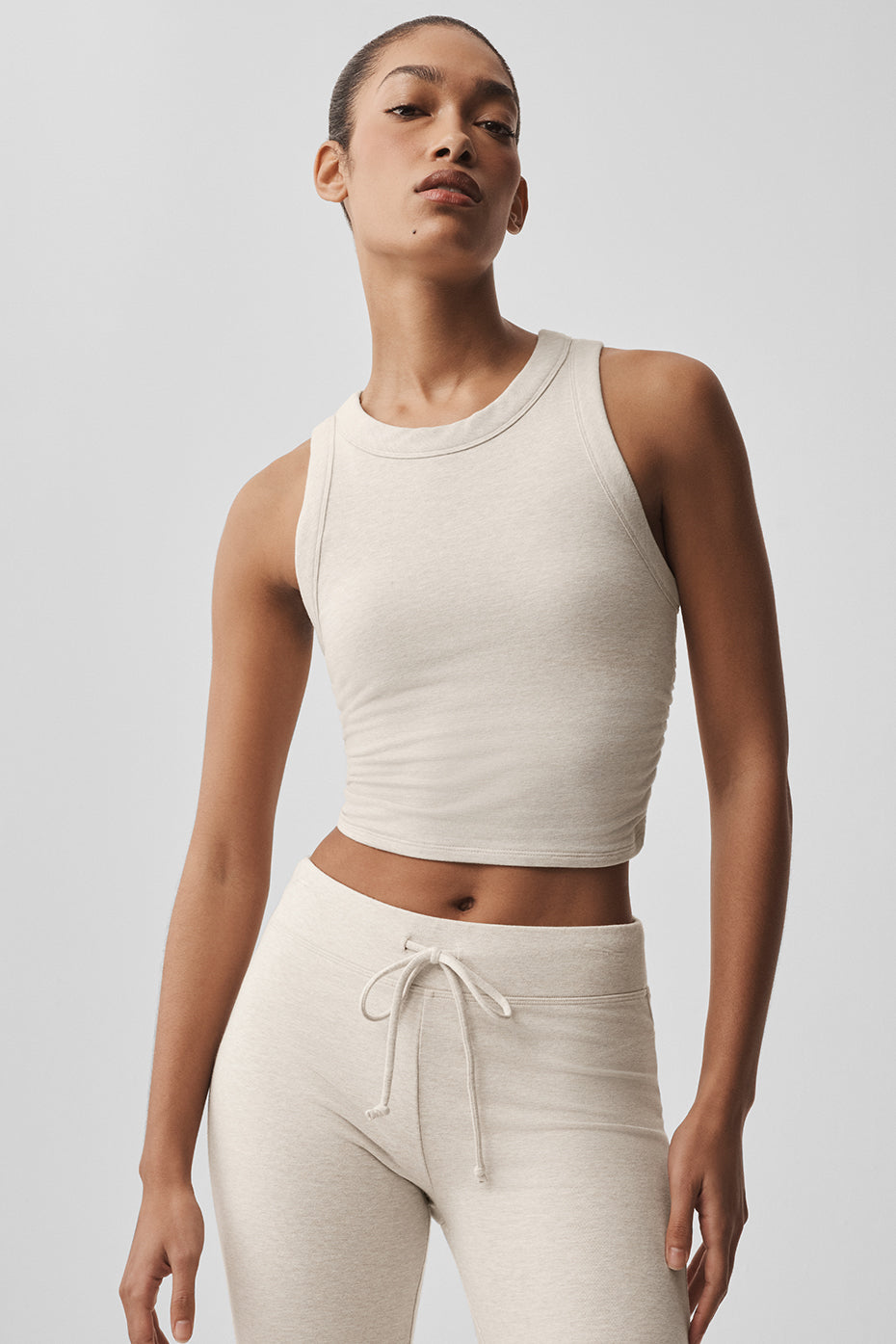 Alo Yoga Sway Bra Tank - Oatmeal Heather