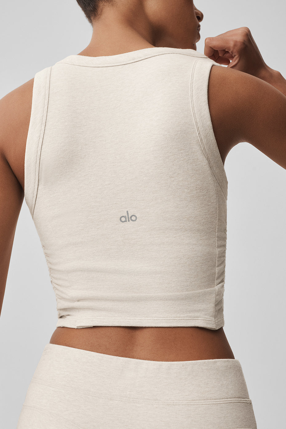 Alo Yoga Sway Bra Tank - Oatmeal Heather