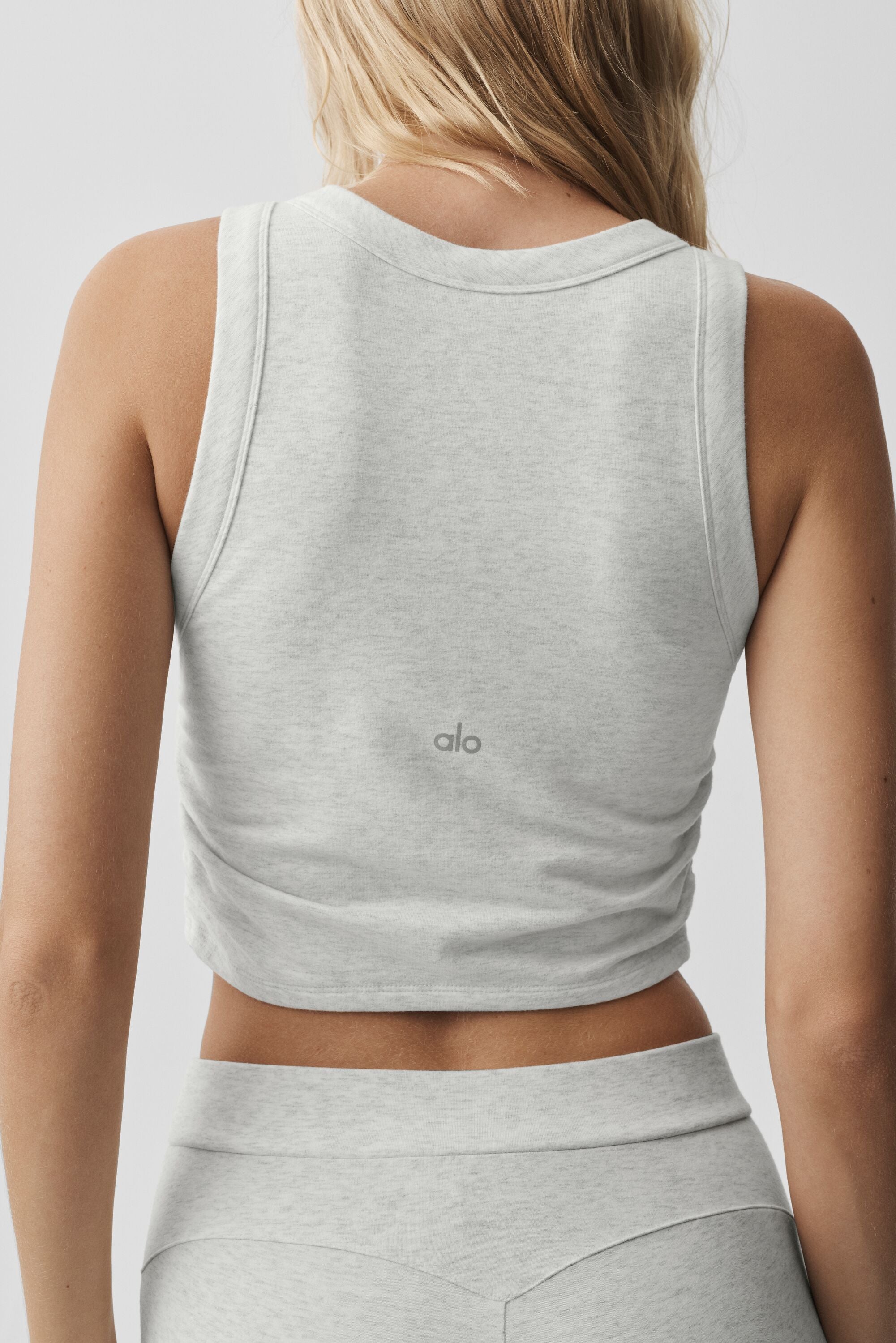 Alo Yoga Sway Bra Tank - White Heather