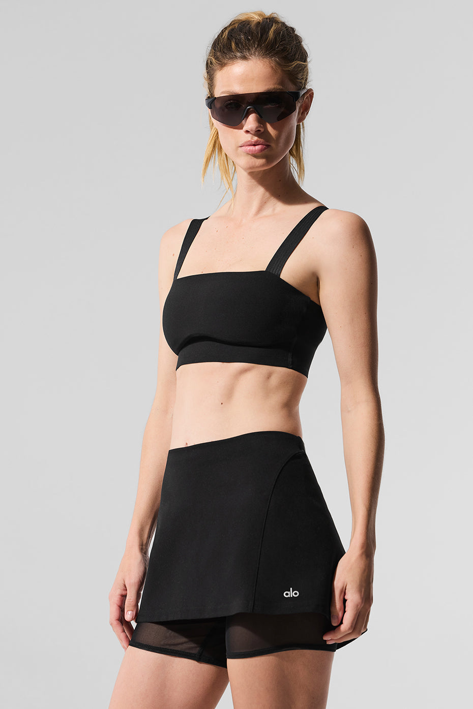 Alo Yoga Alosoft Serve It Up Bra - Black