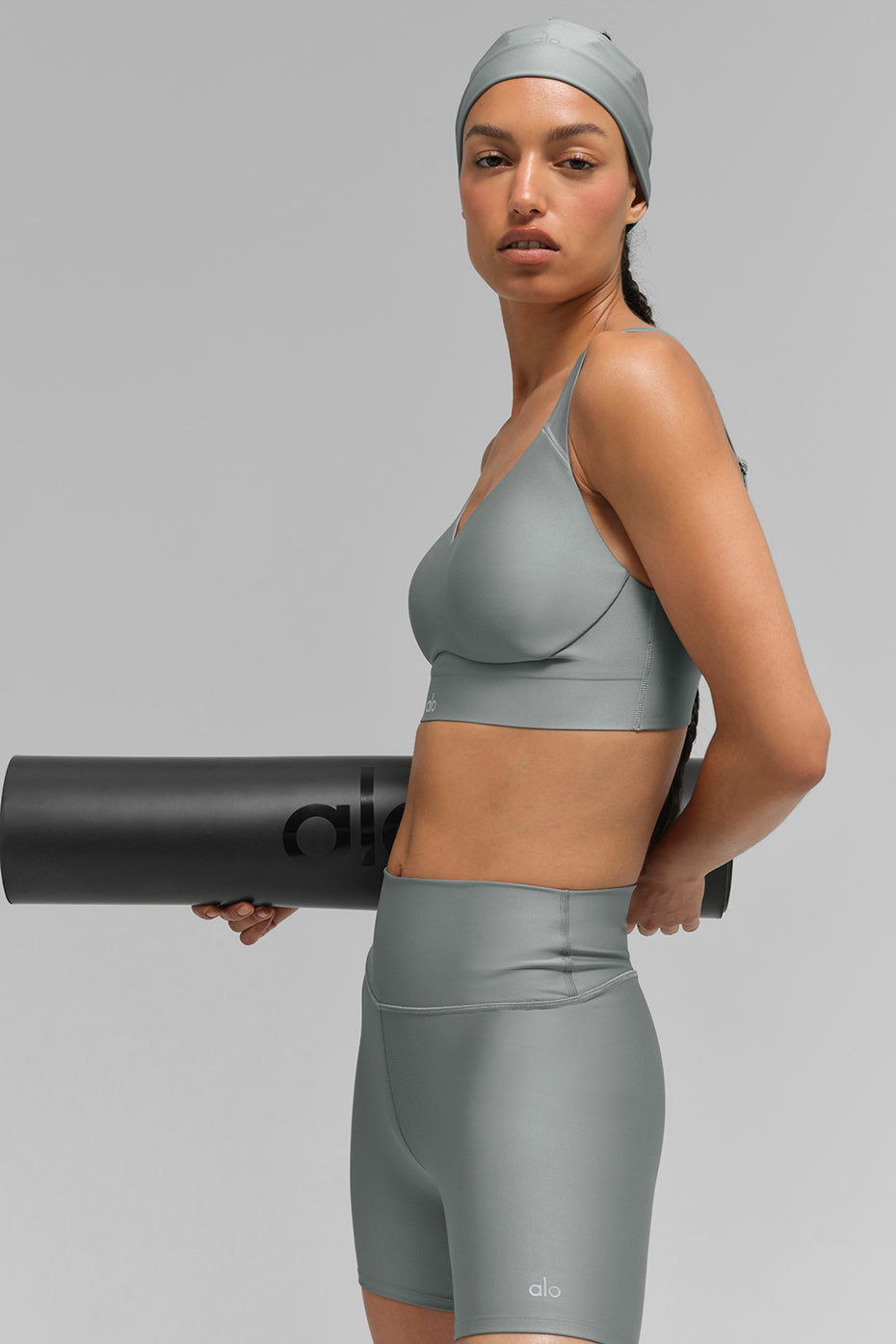Alo Yoga Airlift Endurance High-Impact Bra - Lunar Grey