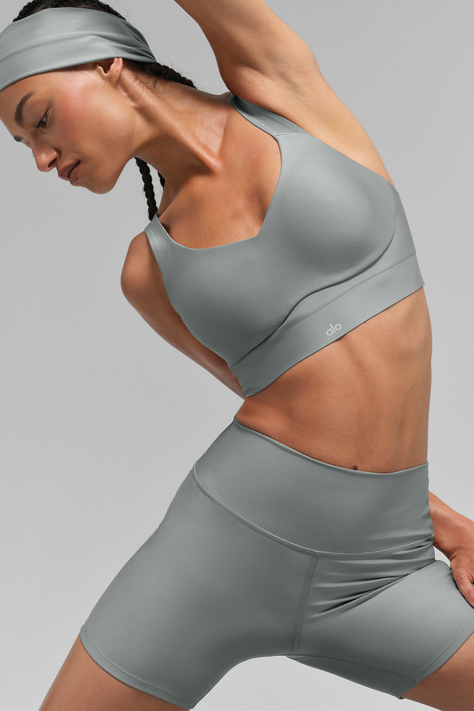 Alo Yoga Airlift Endurance High-Impact Bra - Lunar Grey