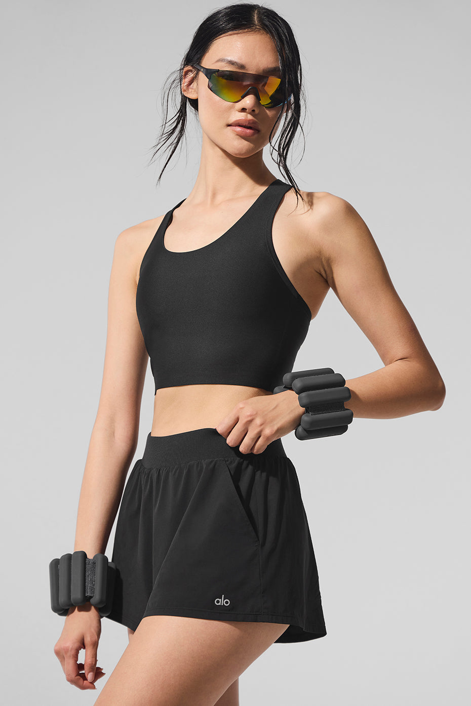 Alo Yoga Airlift Super Sleek Bra Tank - Black