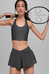 Alo Yoga Airlift Super Sleek Bra Tank - Anthracite