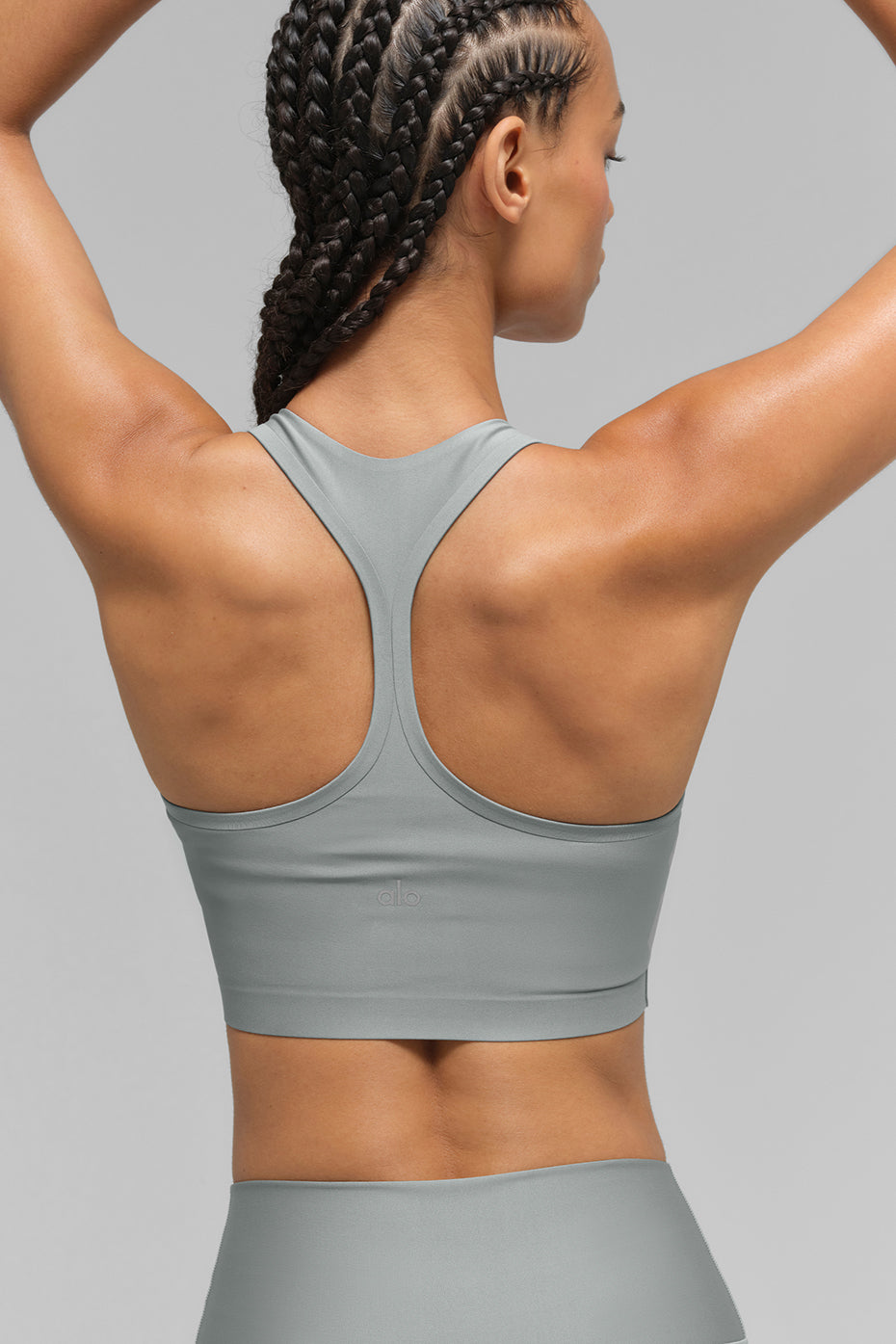 Alo Yoga Airlift Super Sleek Bra Tank - Lunar Grey