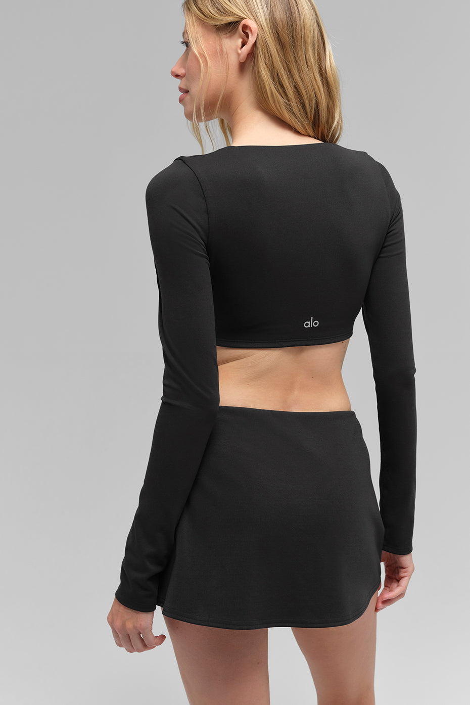 Alo Yoga ALO Softsculpt Precision Long Sleeve Bra - Black