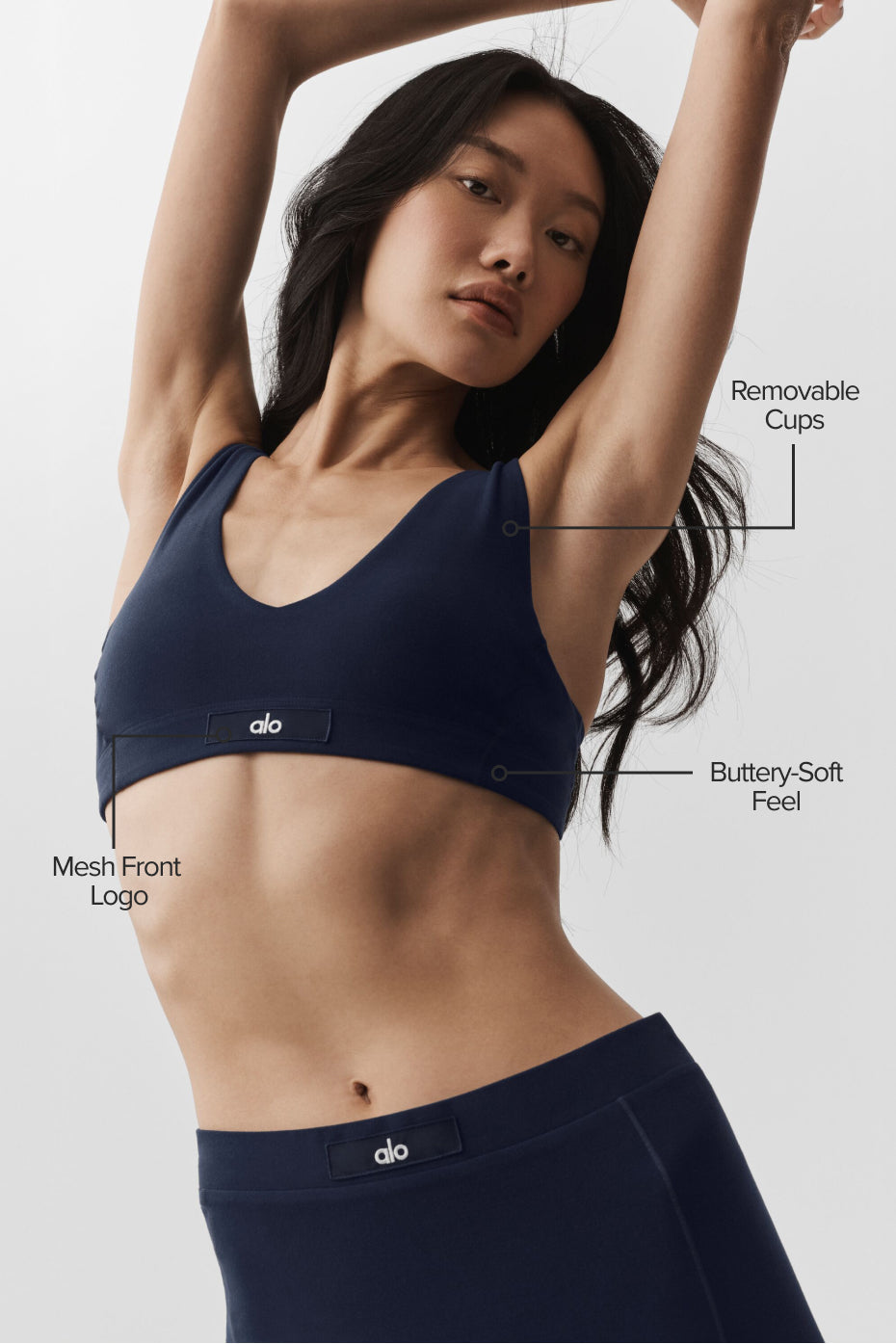 Alo Yoga Alosoft Sincere Bra - Navy