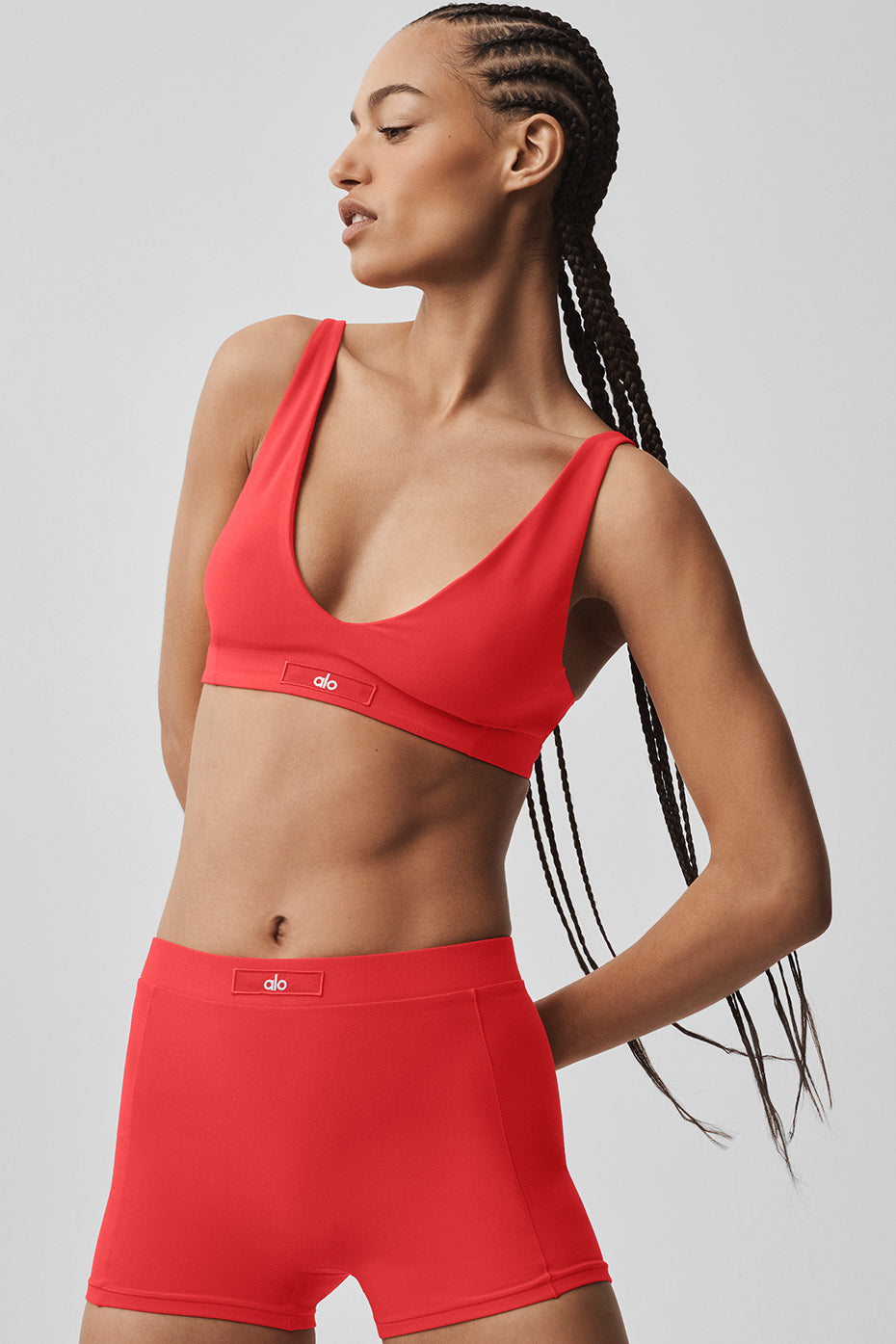 Alo Yoga Alosoft Sincere Bra - Bright Red