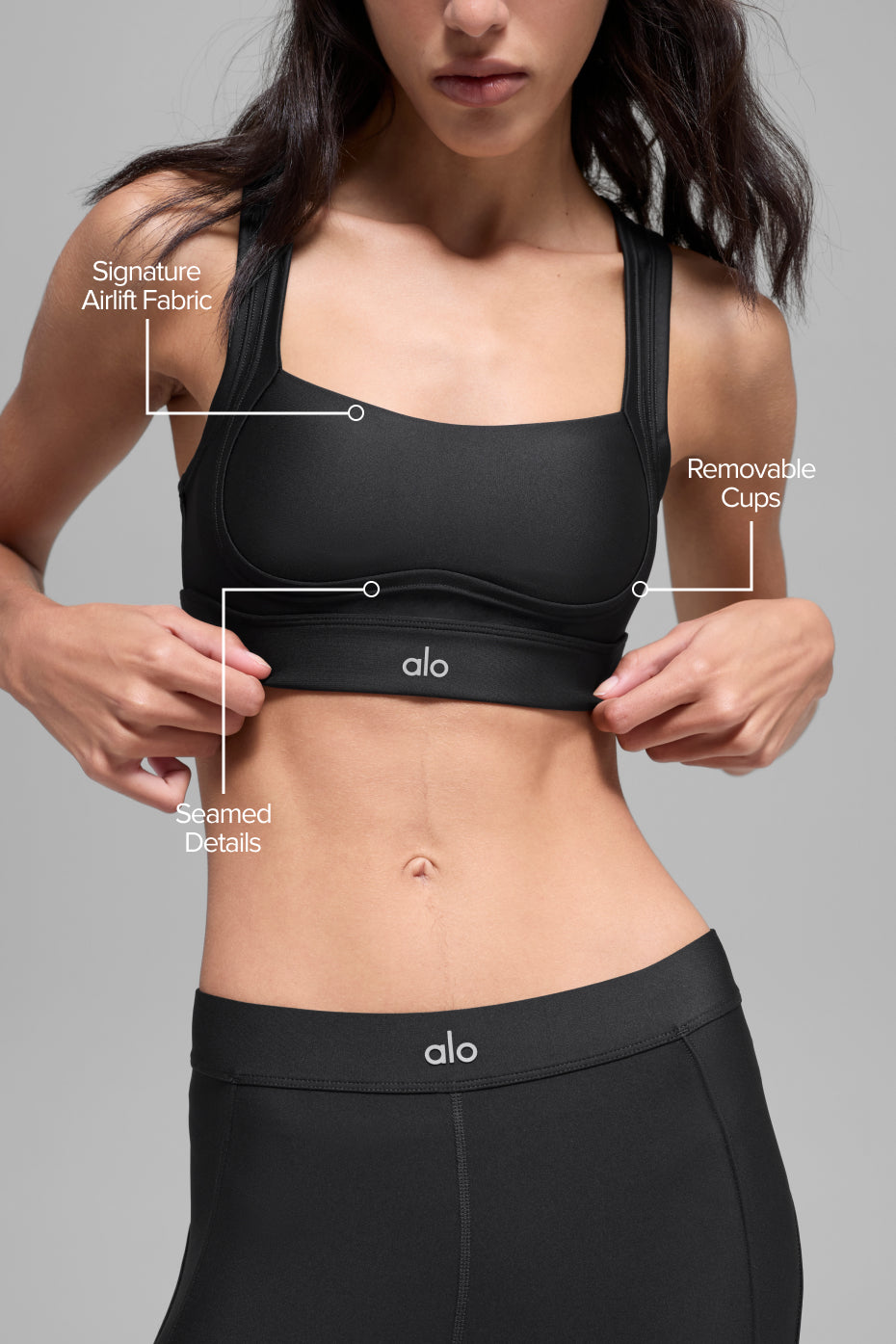Alo Yoga Airlift Ignite Bra - Black