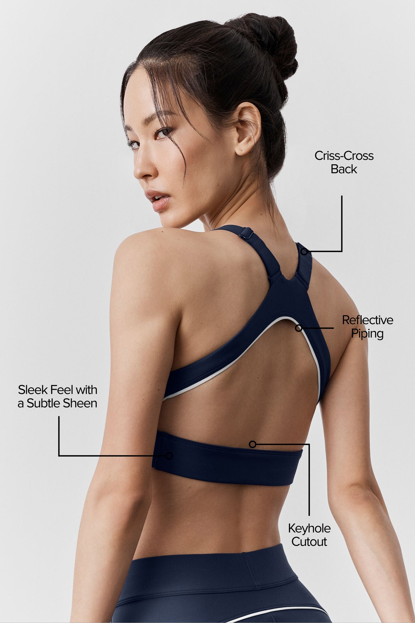 Alo Yoga Airlift Speedwork Bra - Navy