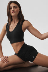 Alo Yoga Alosoft Affection V-Neck Bra Tank - Black