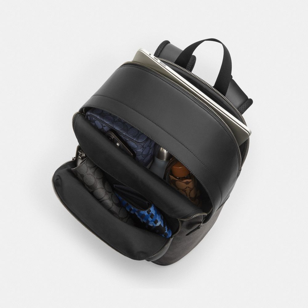 Coach West Backpack Gunmetal Black