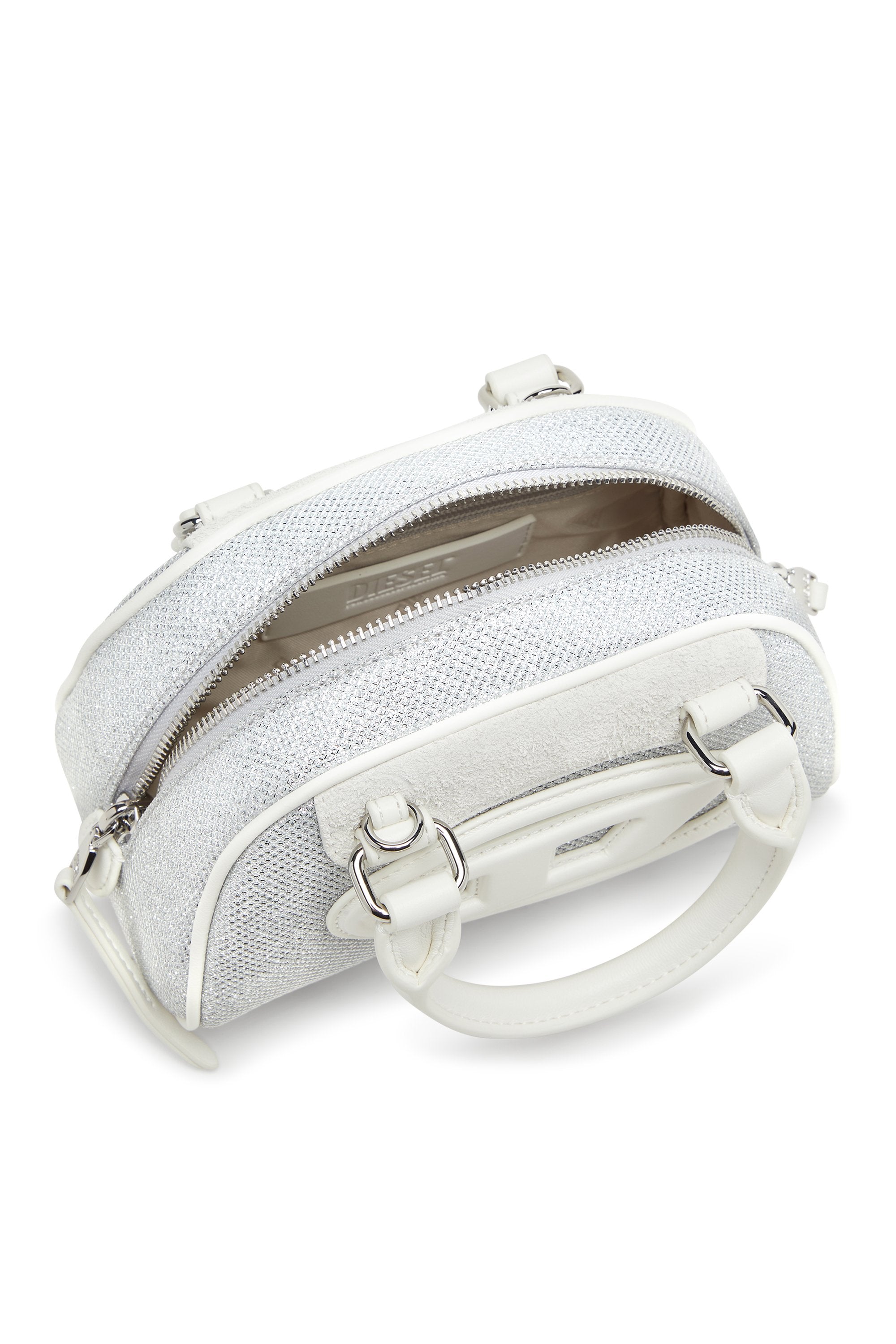 Diesel 1Dr Dome Crossbody White/Grey