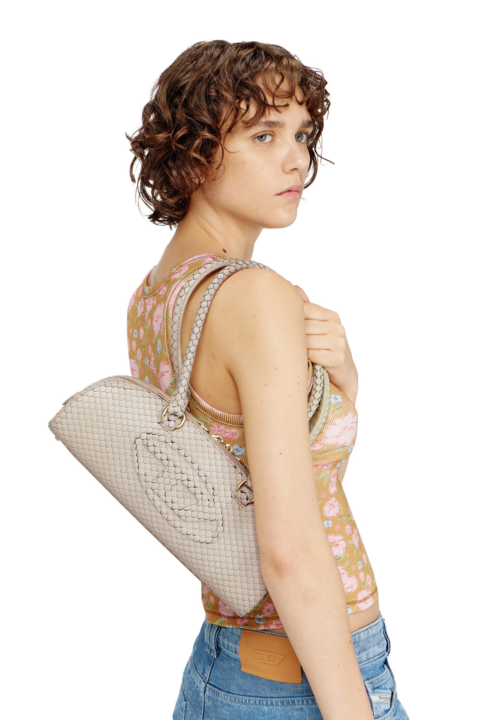 Diesel 1Dr Dome Shoulder Ew Beige