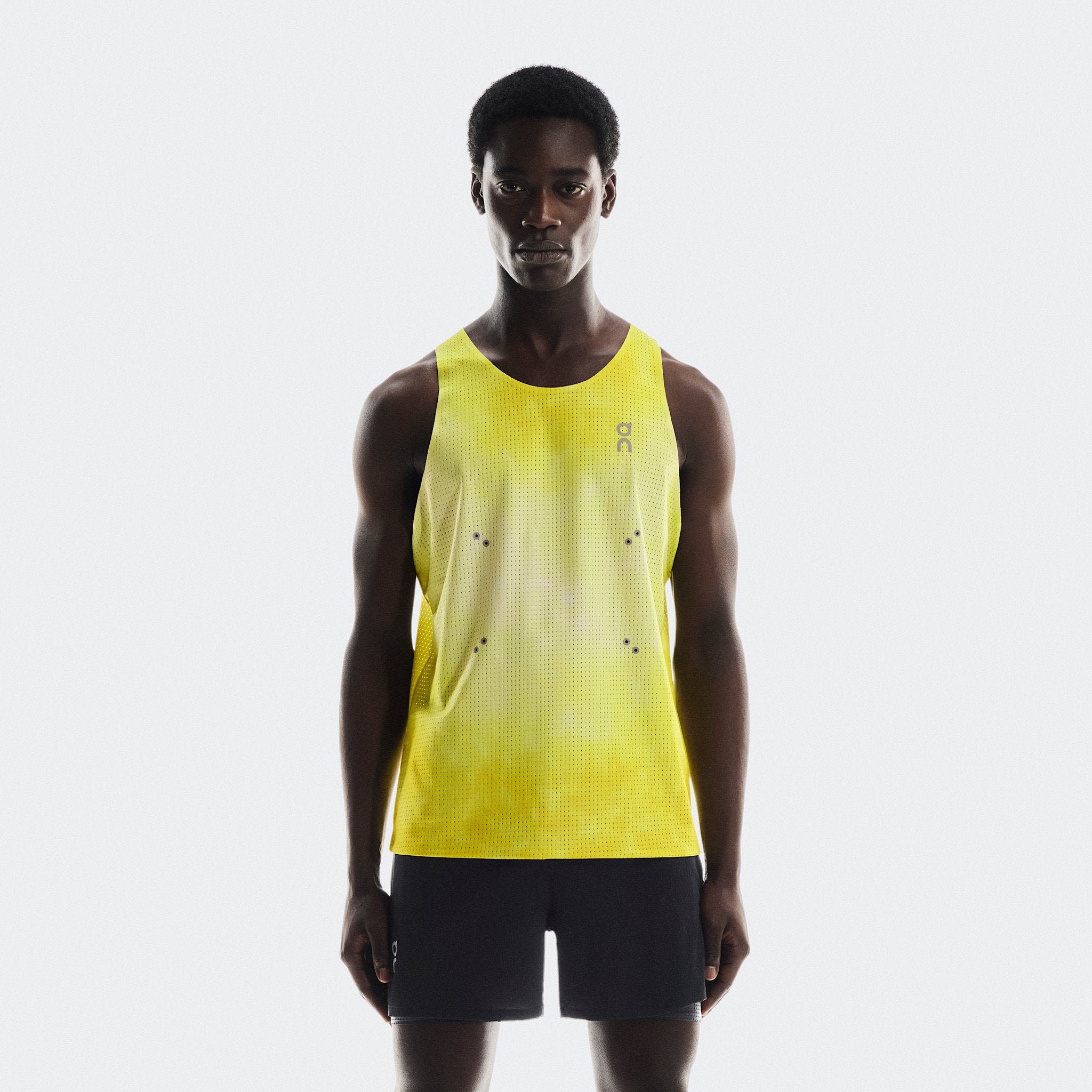 On Pace Tank Glacier | White