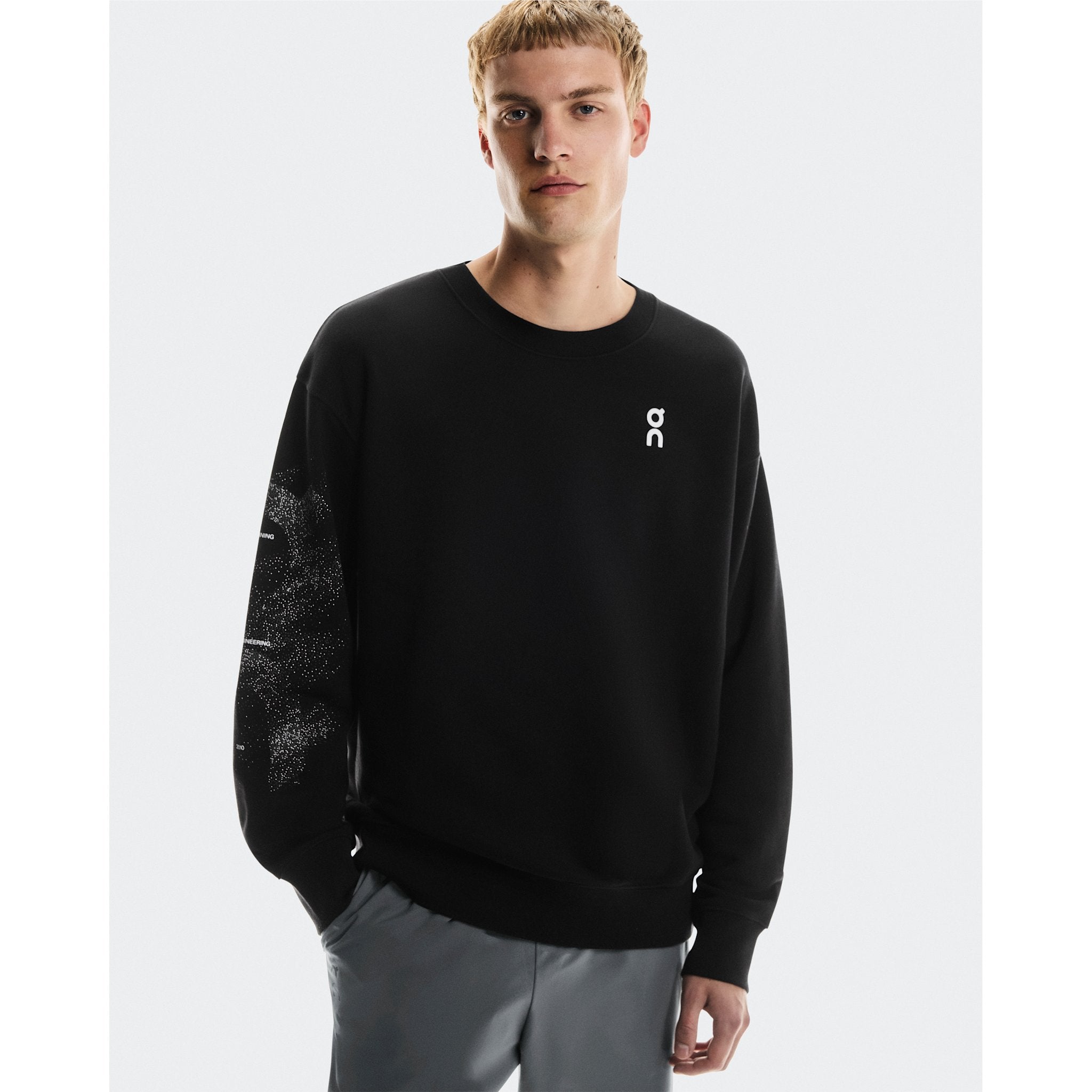 On Club Crew Graphic Black | Olive
