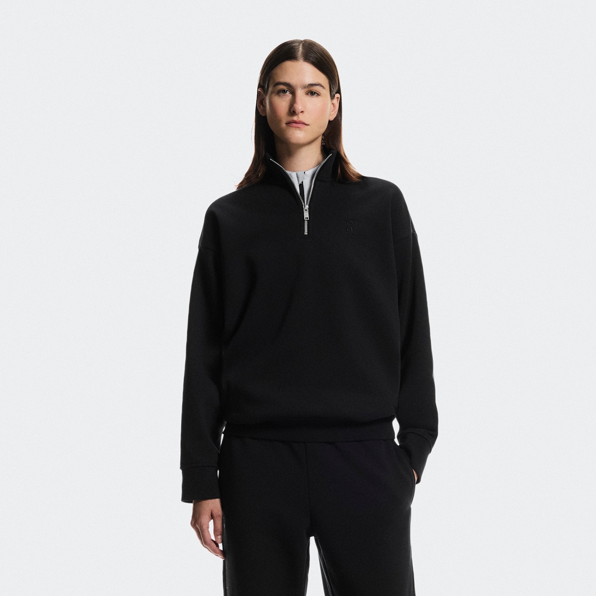 On Club Collective 1/4 Zip Black