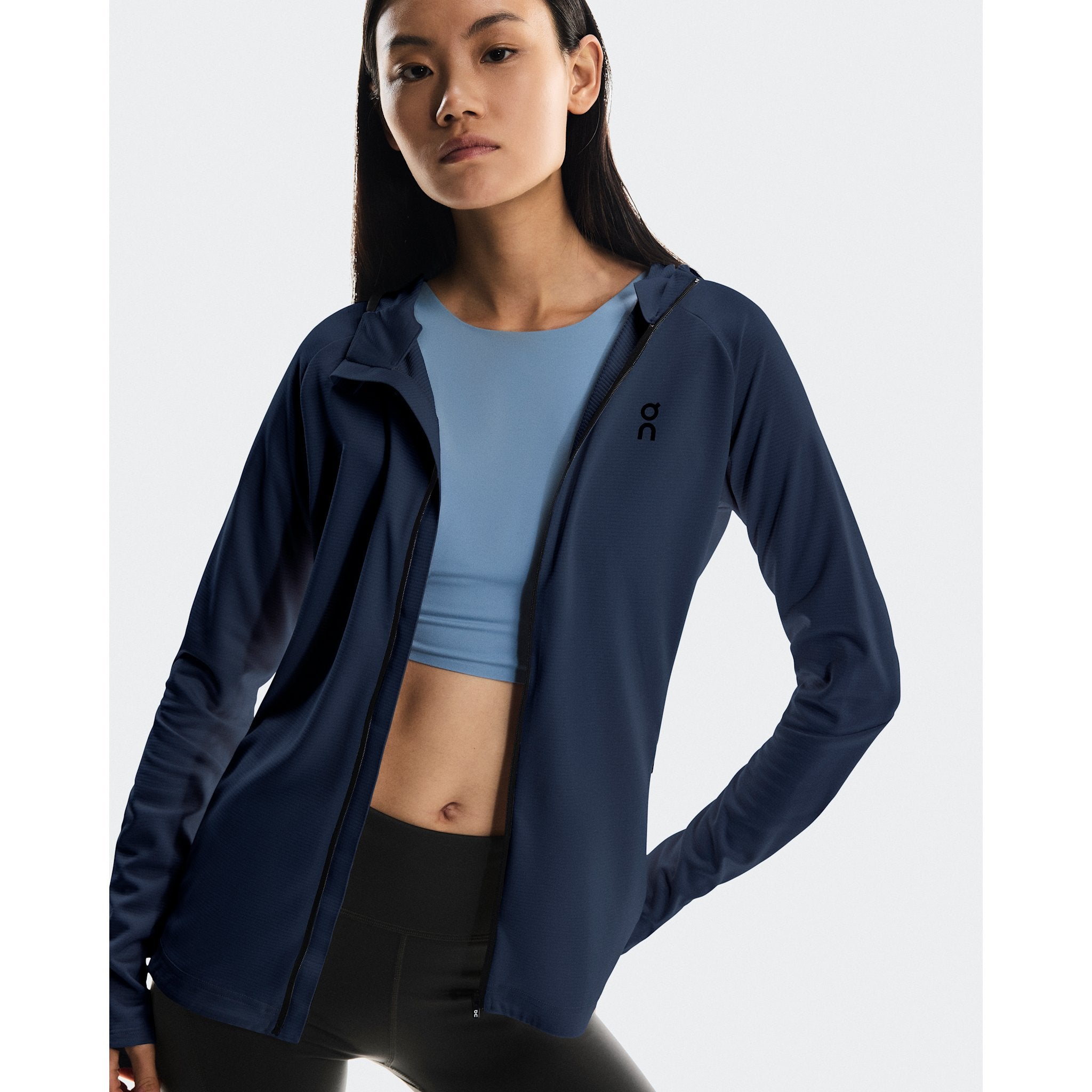 On Climate Zip Hoodie Navy