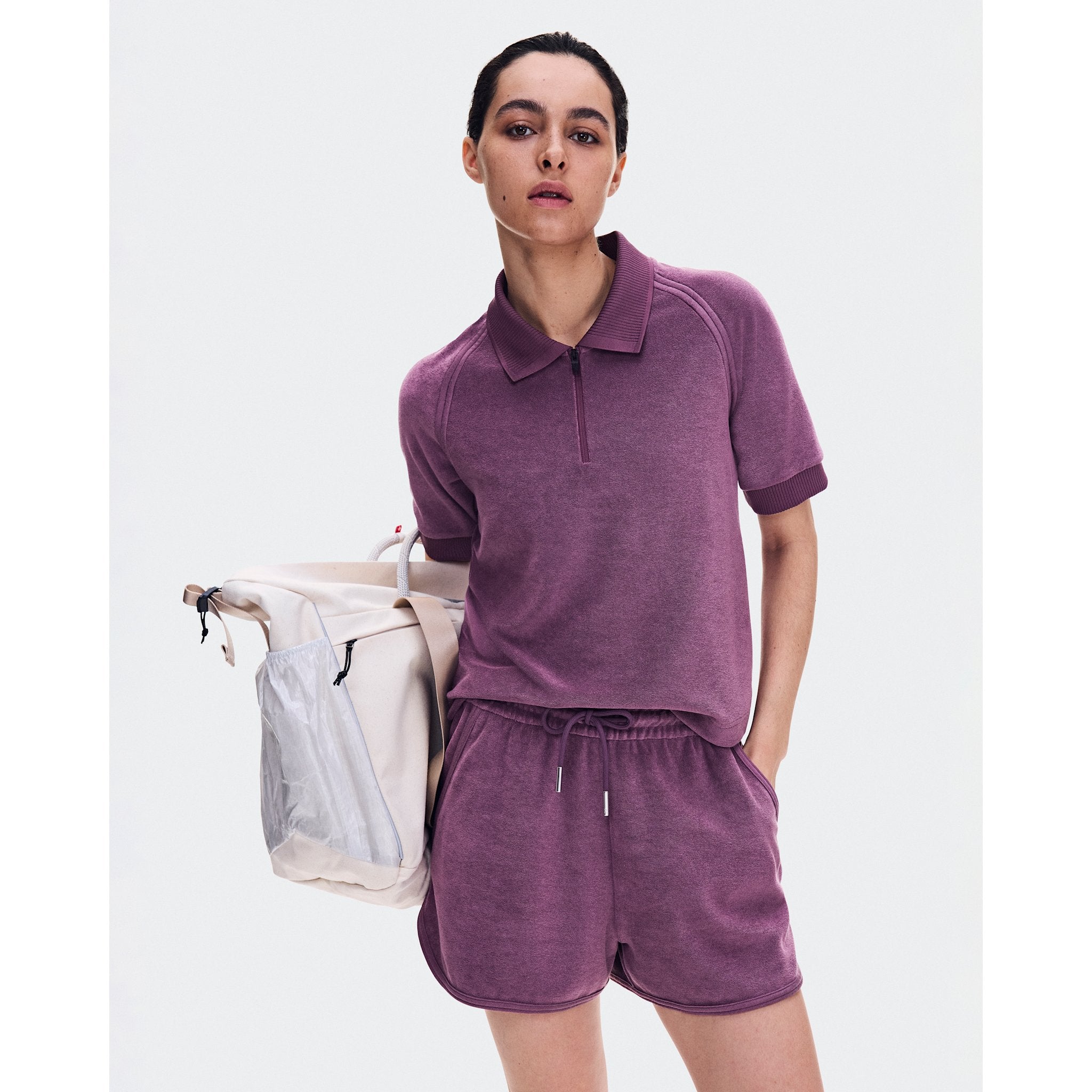 On Courtside Shorts Terry Cassis