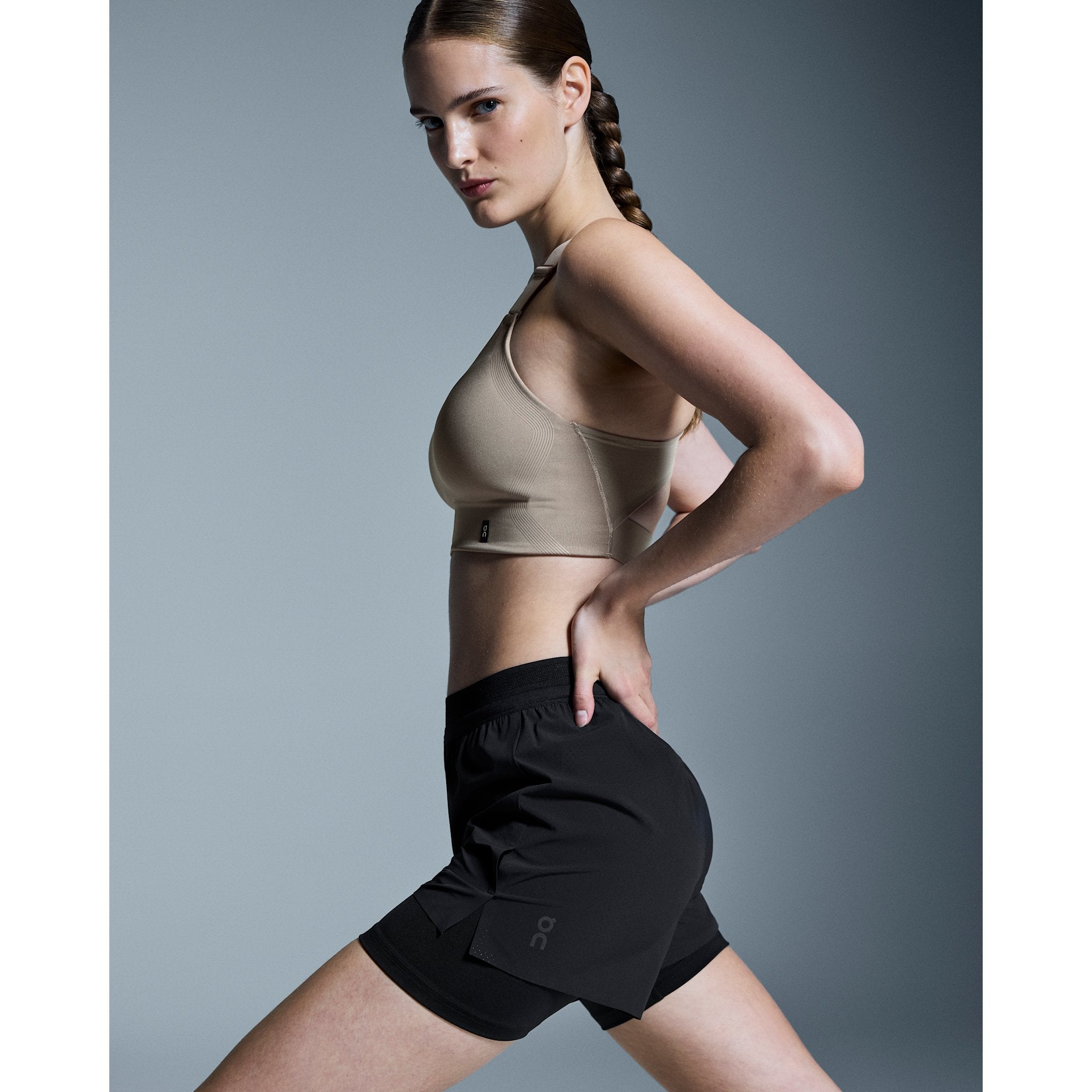 On 3" Performance 2/1 Shorts Black