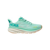 Hoka Wmns Clifton 9 Wide 'Sea Foam Aqua Breeze'