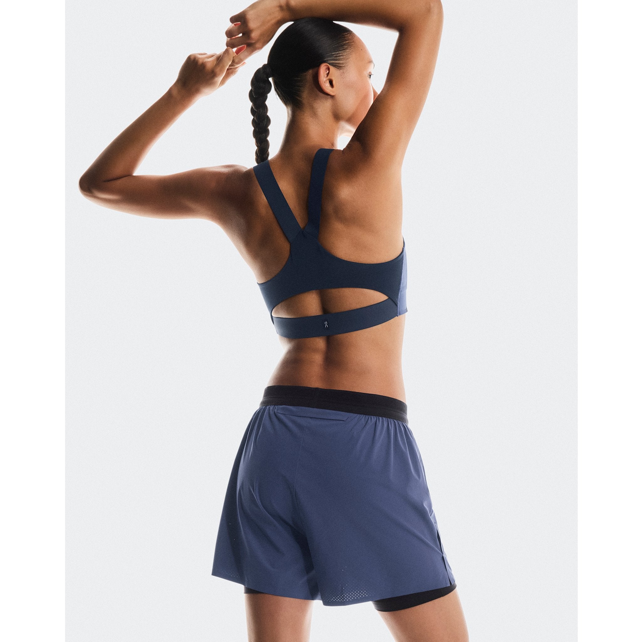 On 3" Performance 2/1 Shorts Acai | Black