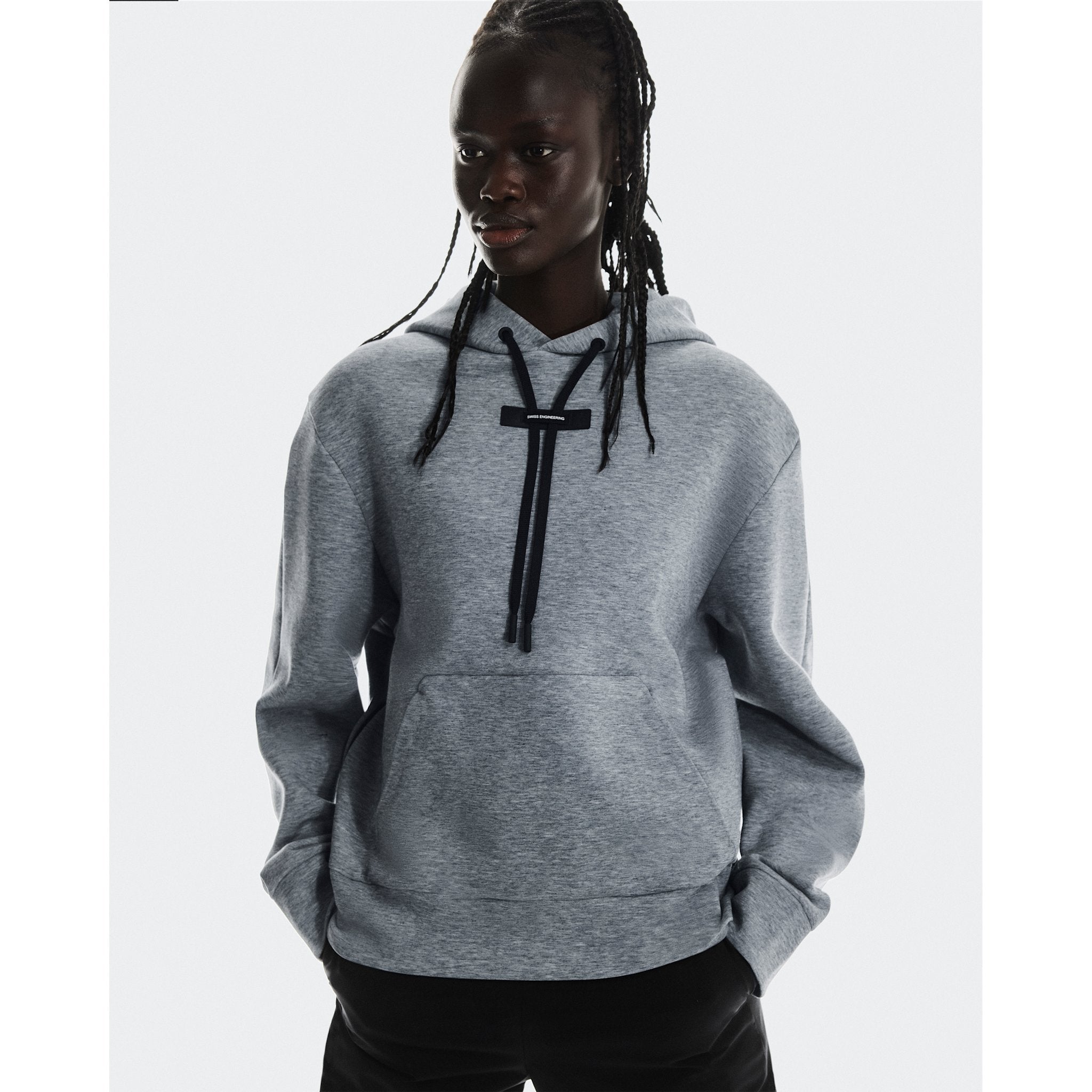 On Focus Tech Hoodie Basalt