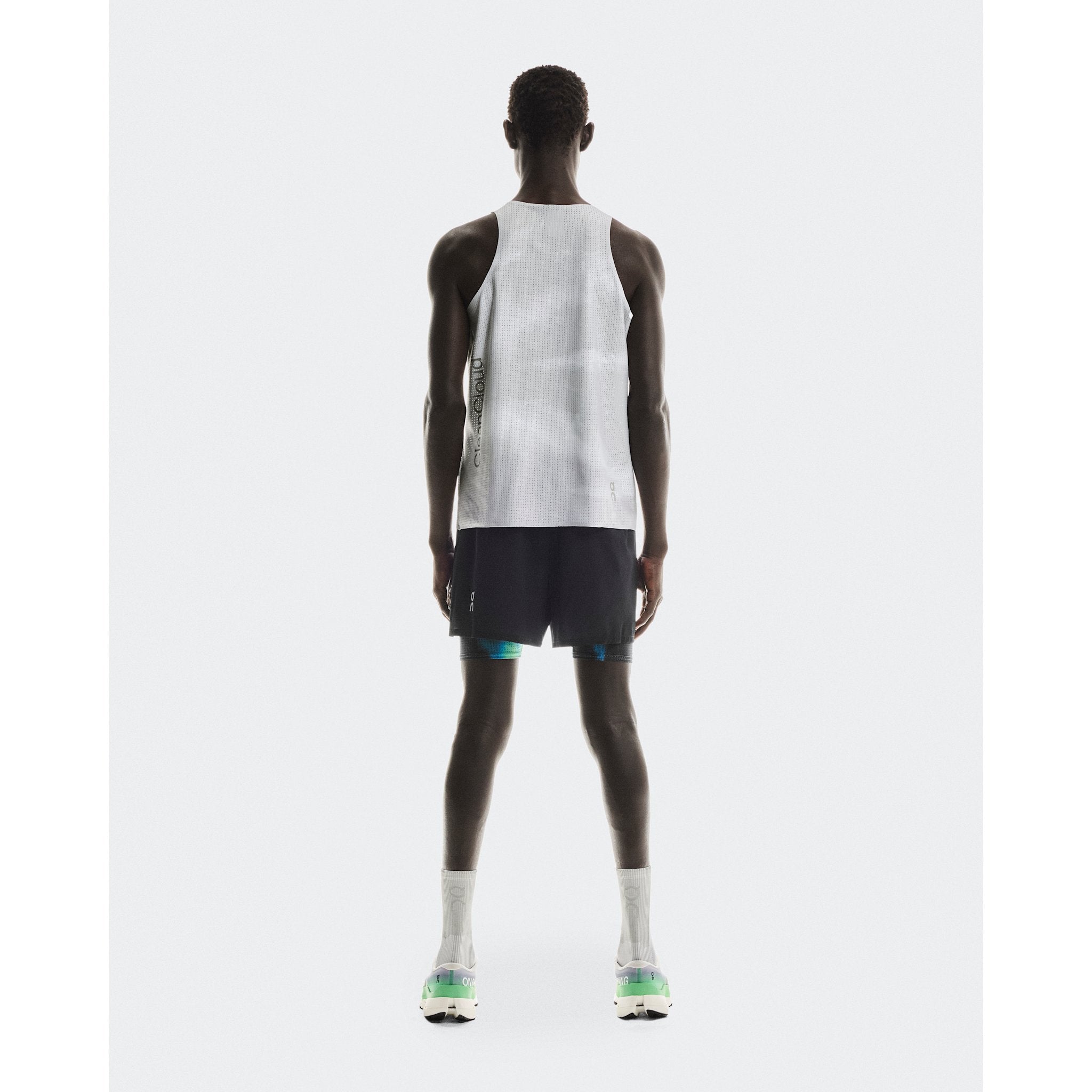 On Pace Tank Glacier | White
