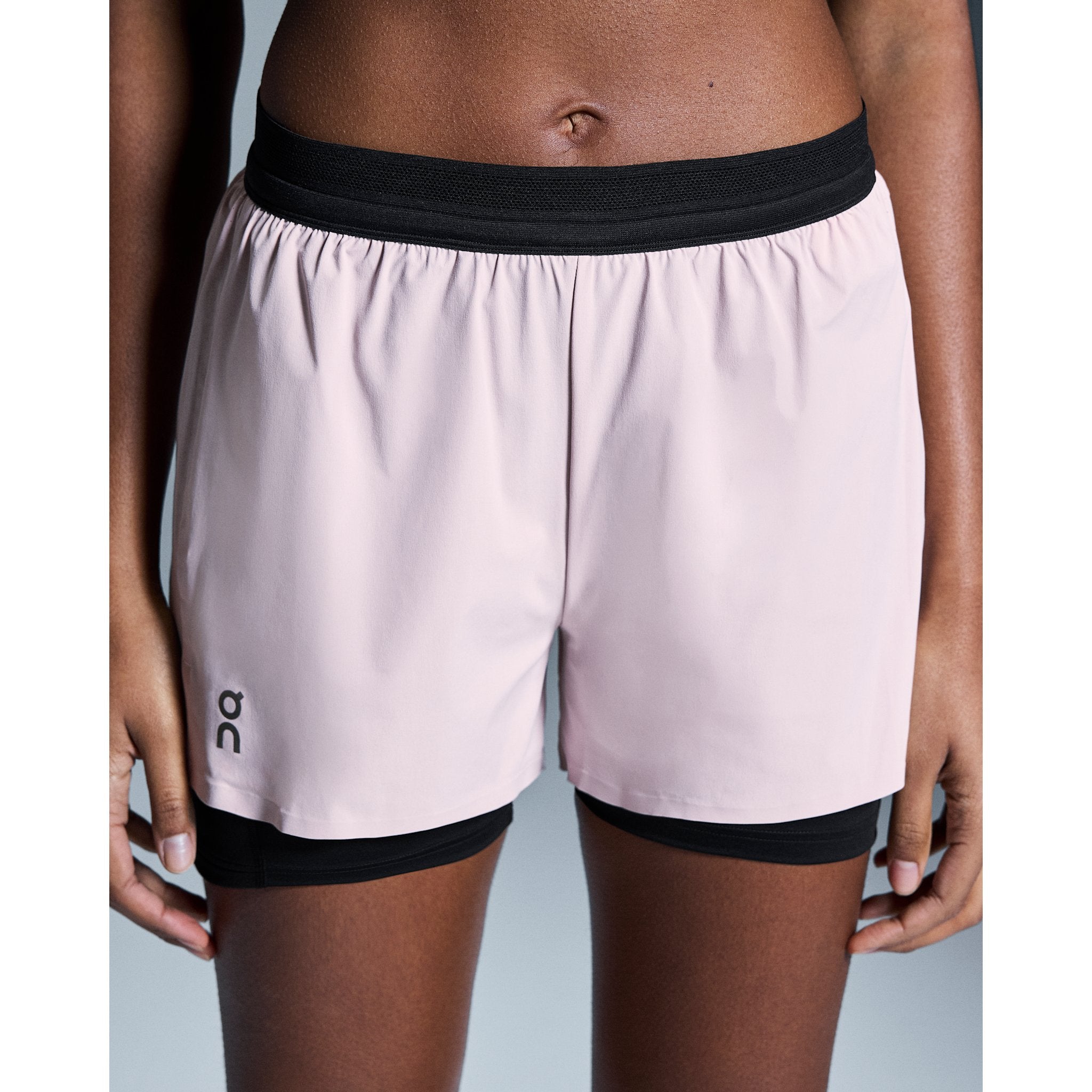 On 3" Performance 2/1 Shorts Mauve | Black