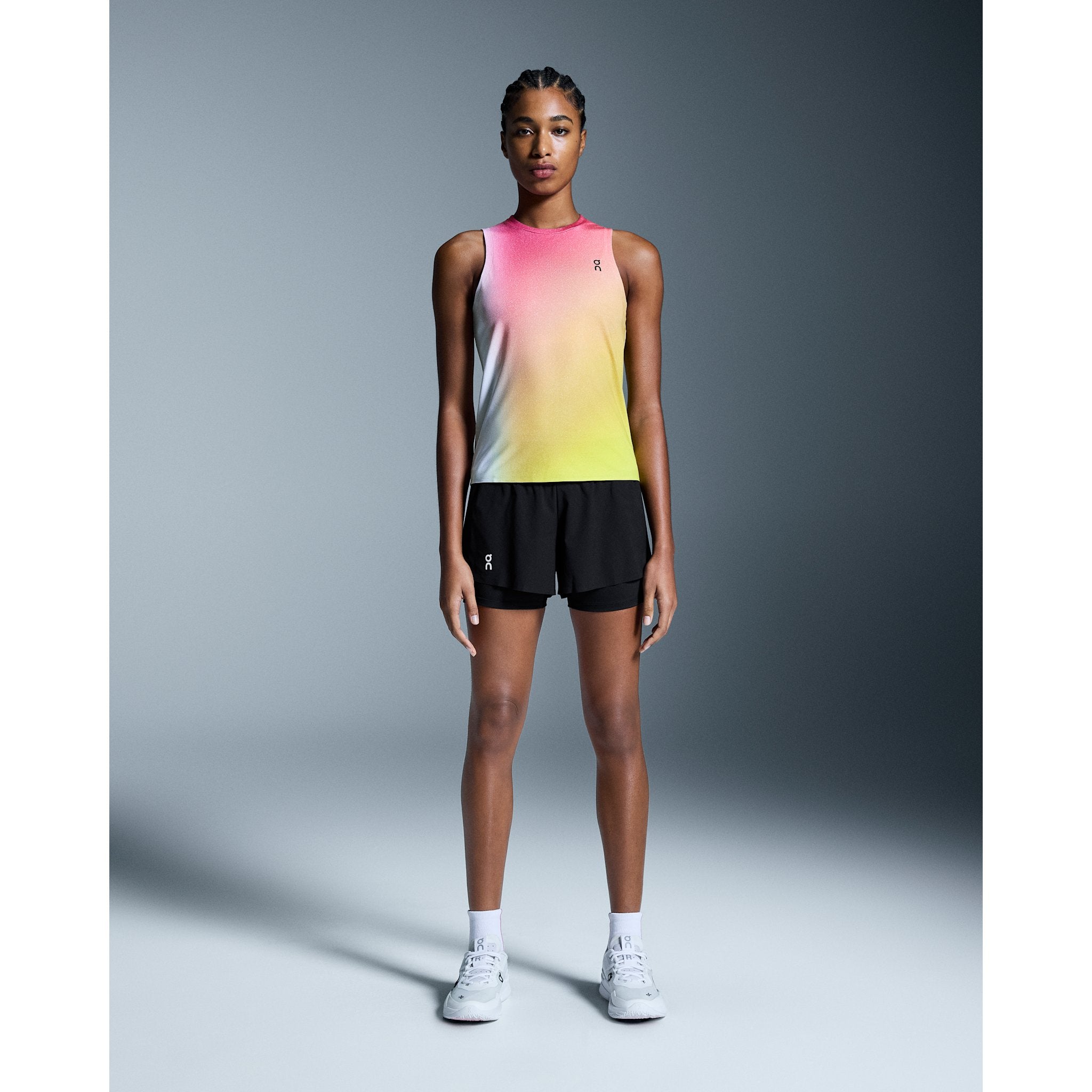 On Court Tank White | Lime