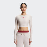 On Train Long Sleeve Crop Year of the Horse Pearl