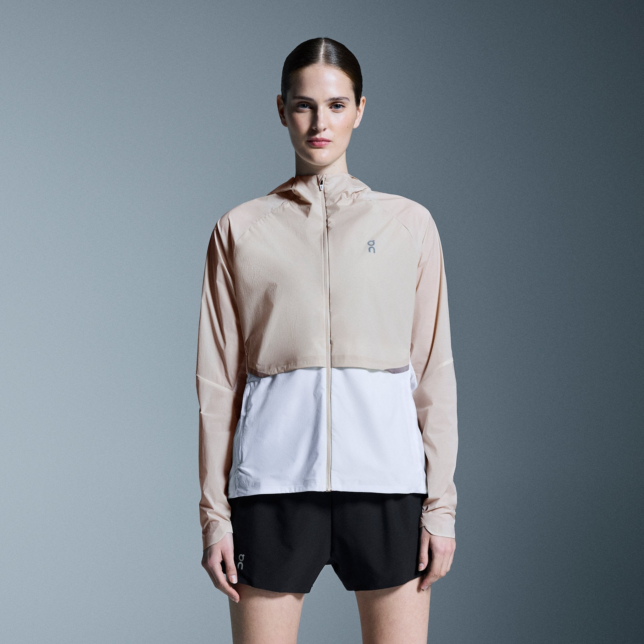 On Core Jacket Sand | White