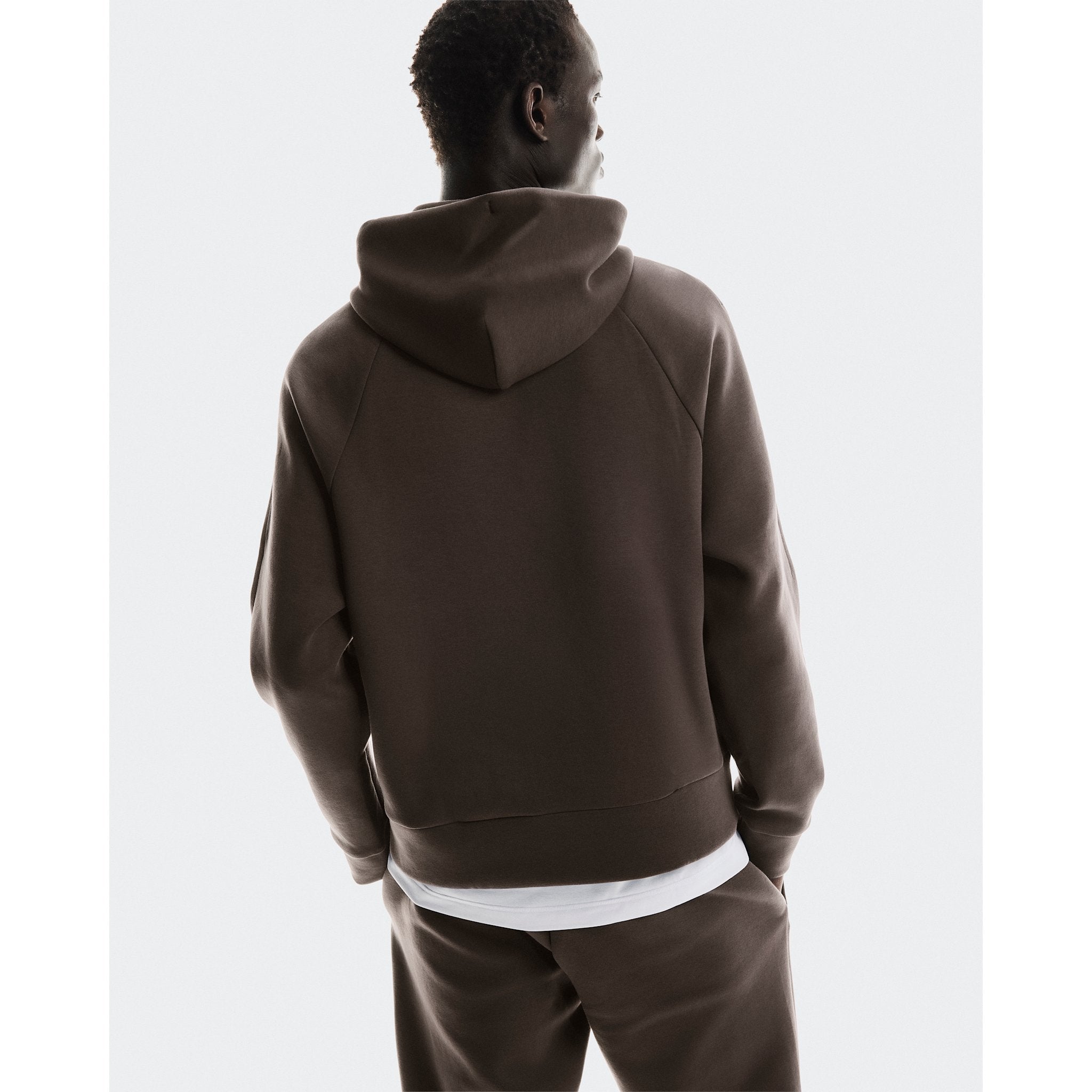 On Focus Tech Hoodie Pebble