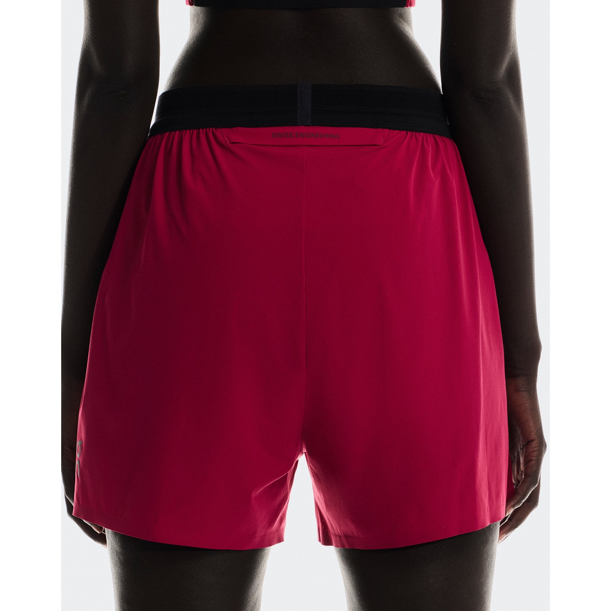 On 3" Performance 2/1 Shorts Grenadine | Black