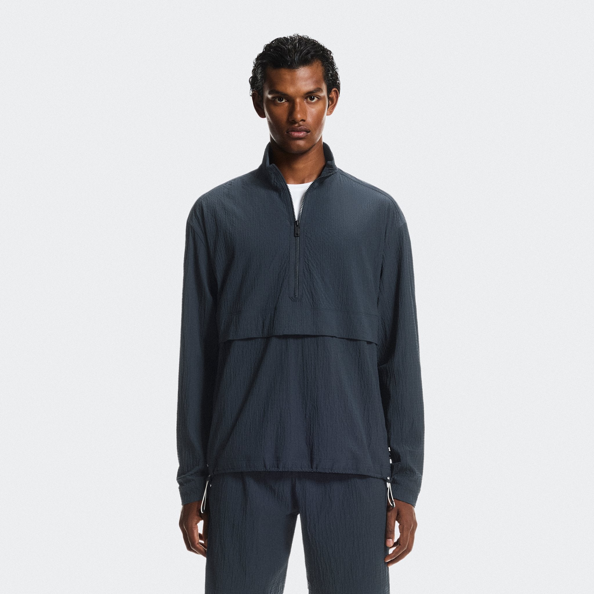 On Courtside 1/2 Zip Eaze Midnight