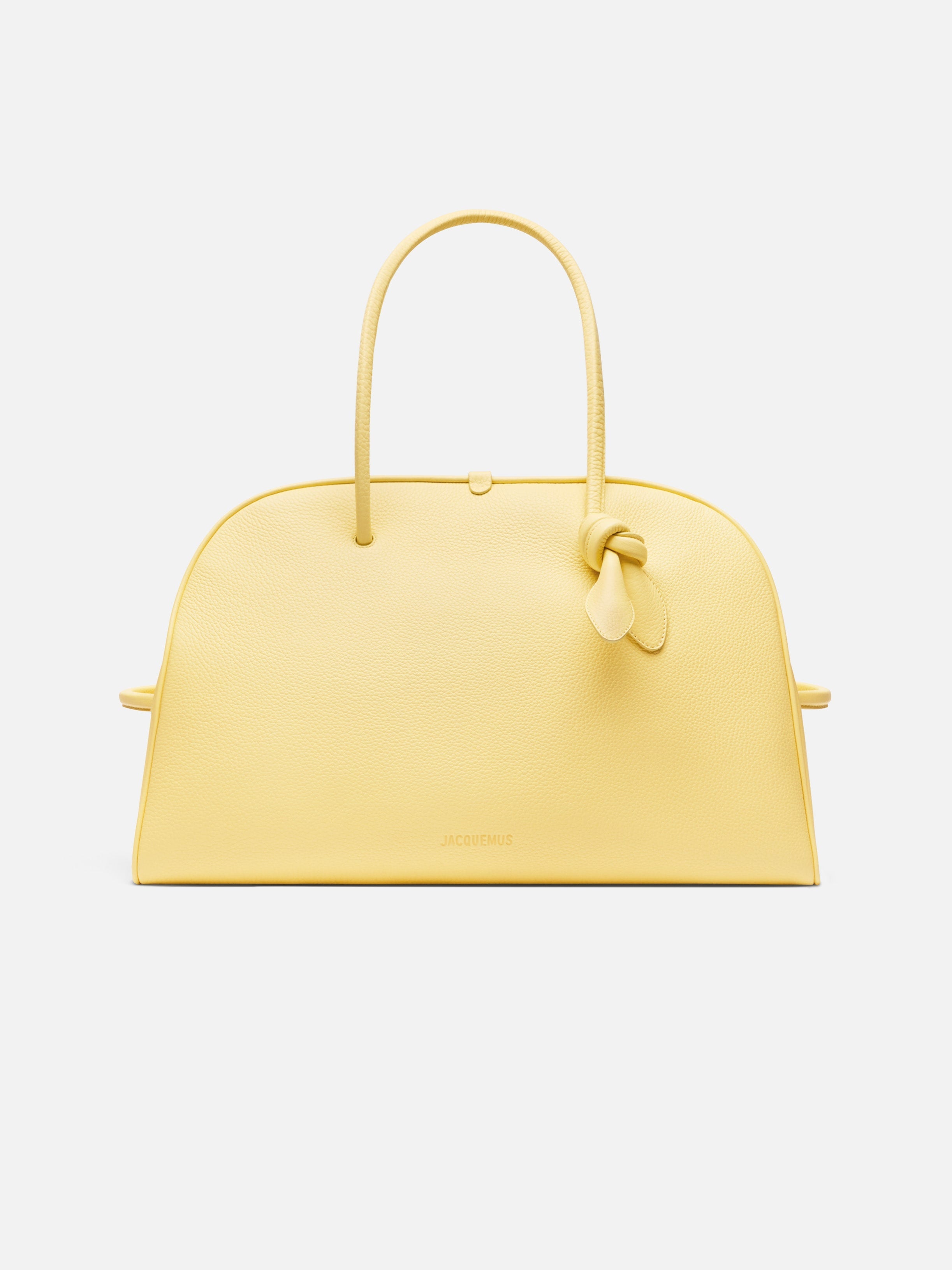 Jacquemus The Large Turismo Large Soft Bowling Bag Light Yellow